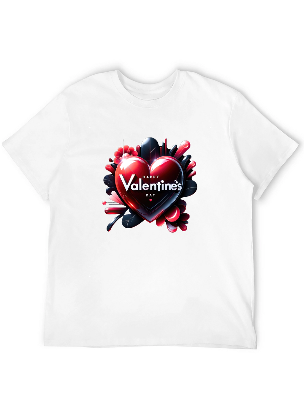 Valentines Day Heart Graphic T-Shirt