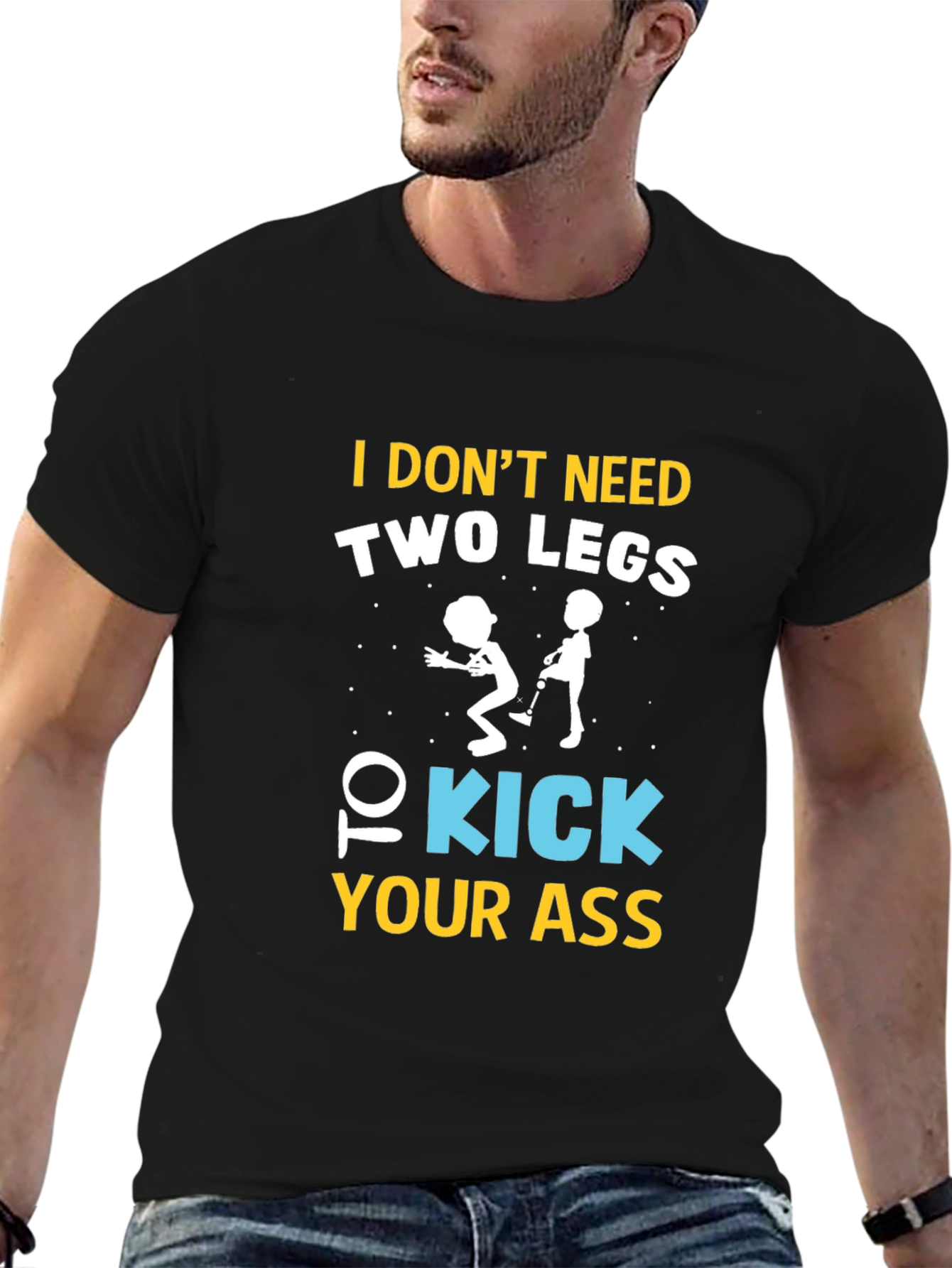 Funny One-Legged Kicking T-Shirt
