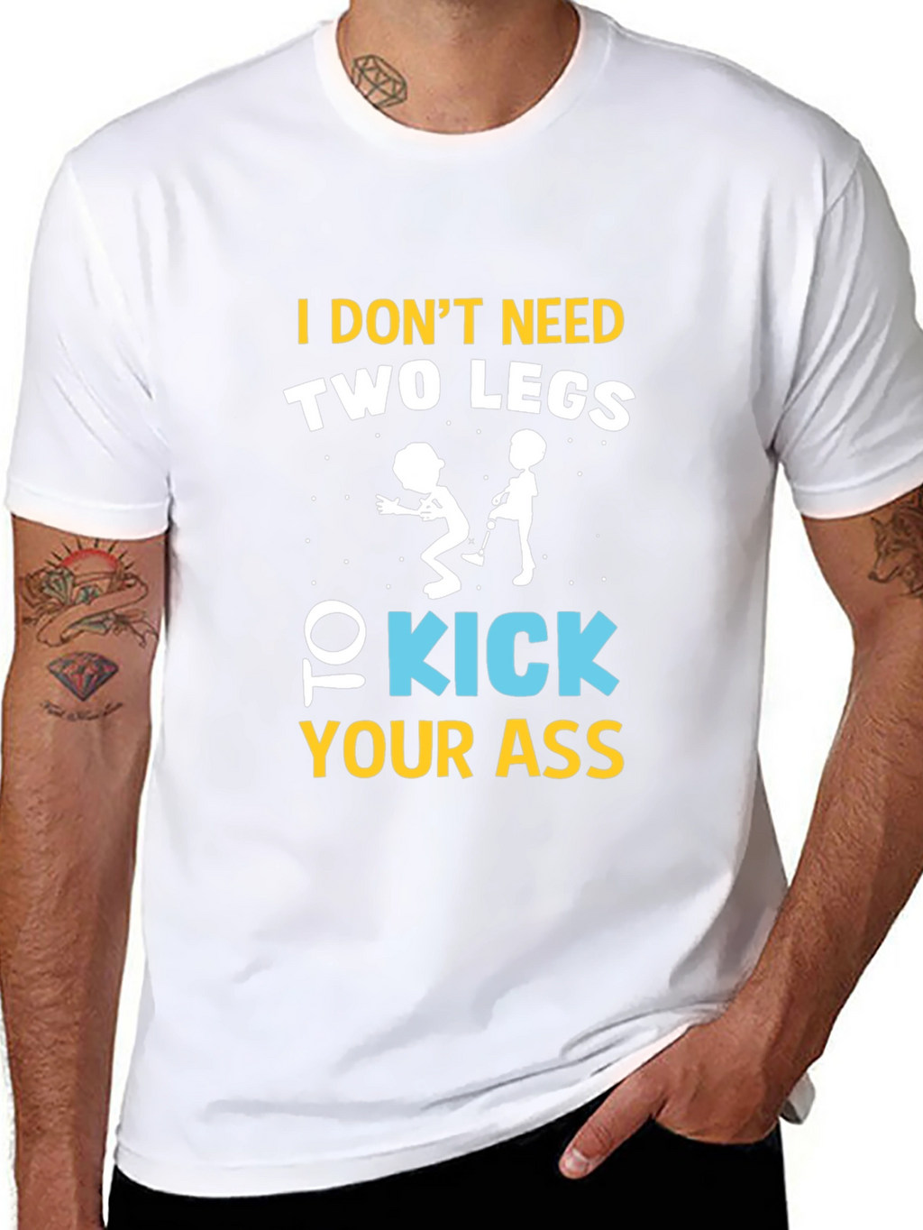 Funny One-Legged Kicking T-Shirt