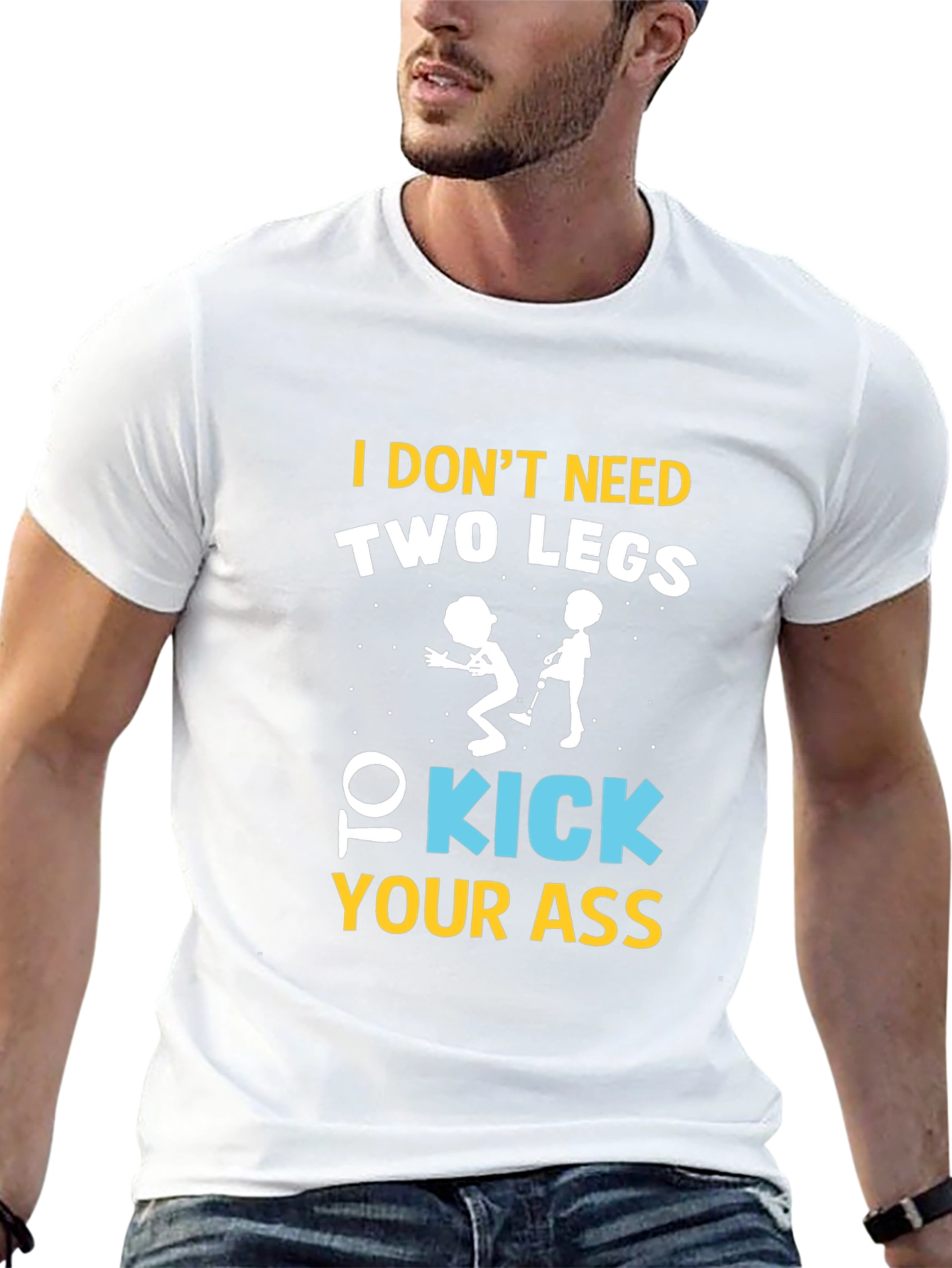Funny One-Legged Kicking T-Shirt