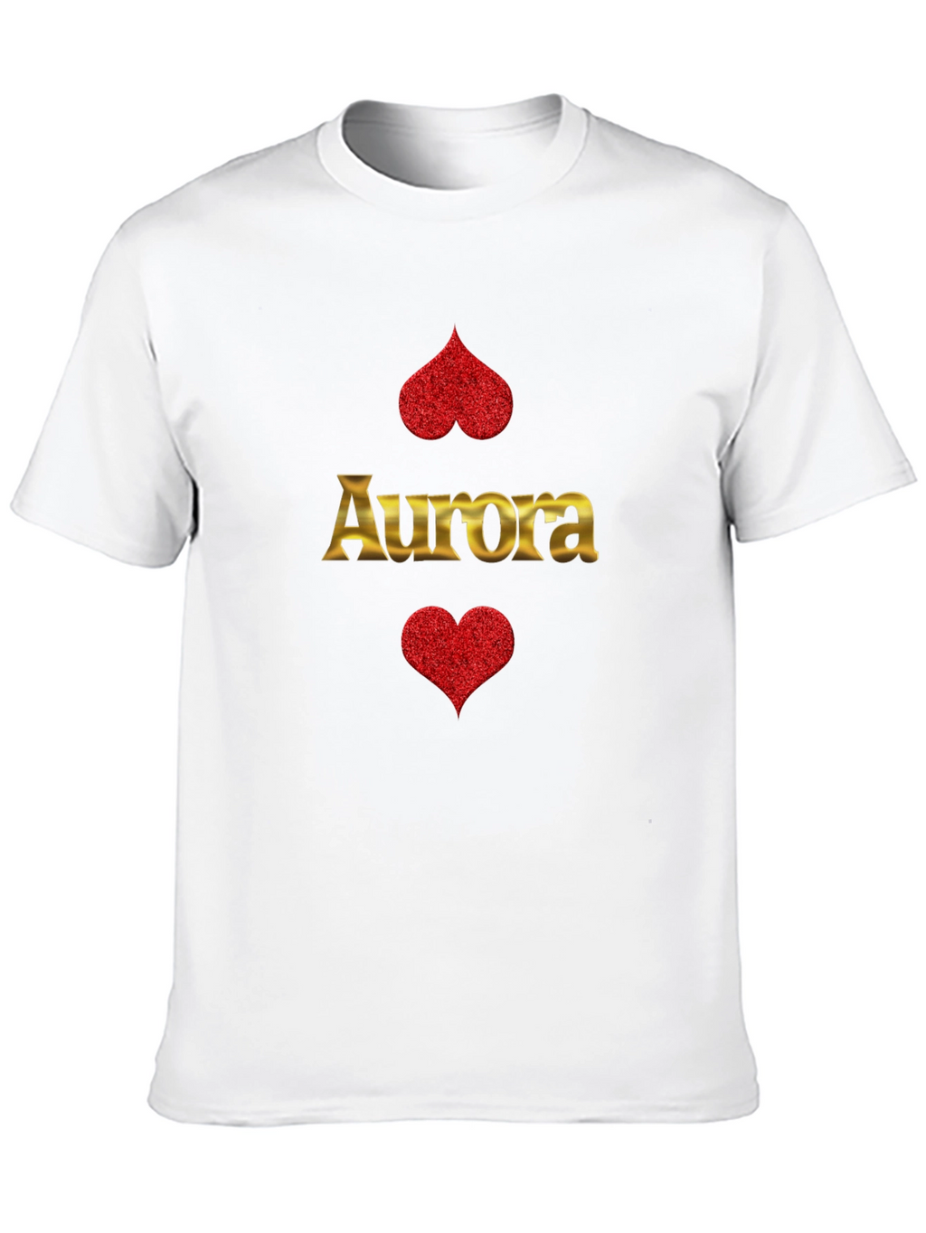 Aurora Heart Graphic T-Shirt - Black