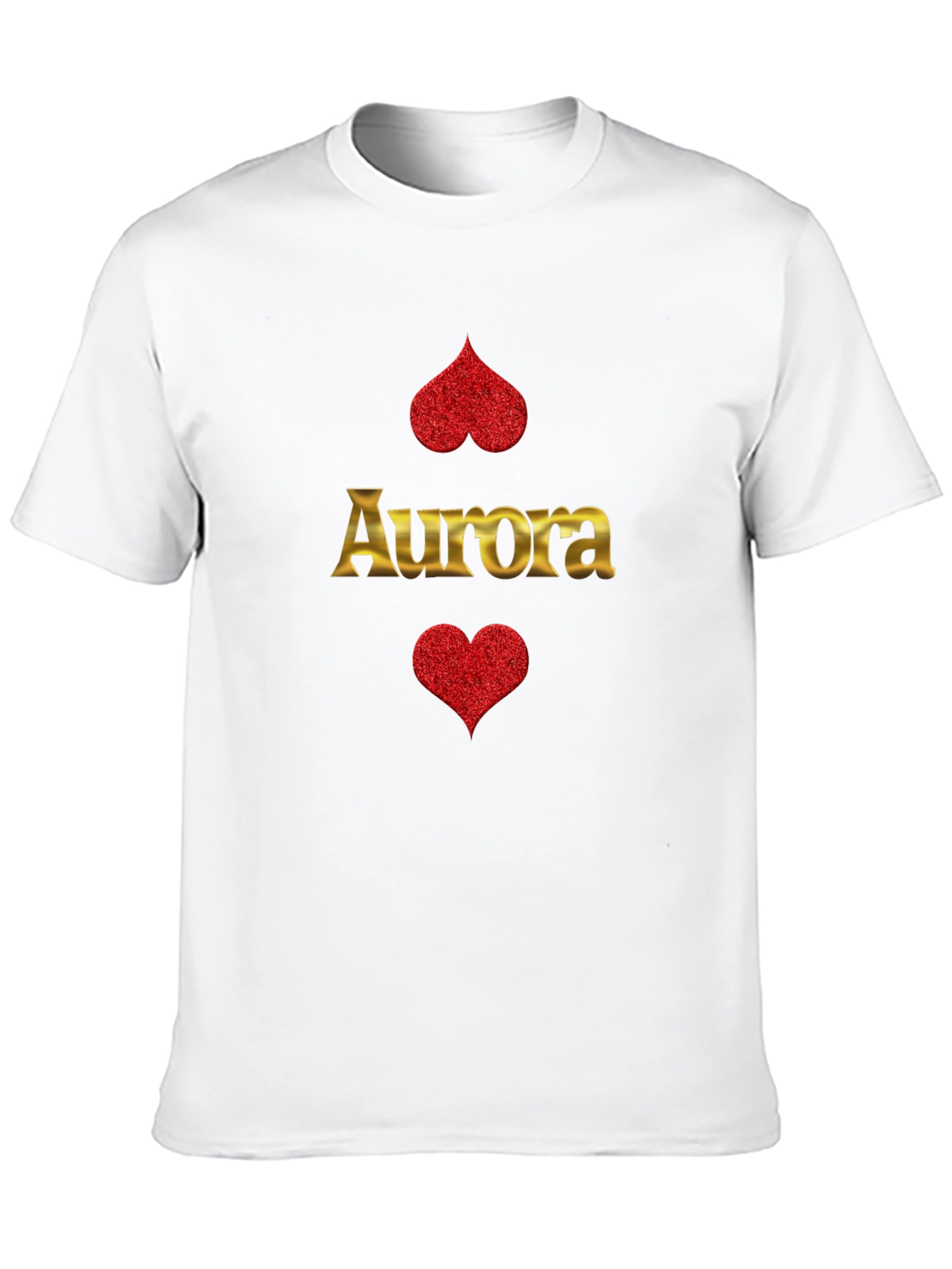 Aurora Heart Graphic T-Shirt - Black