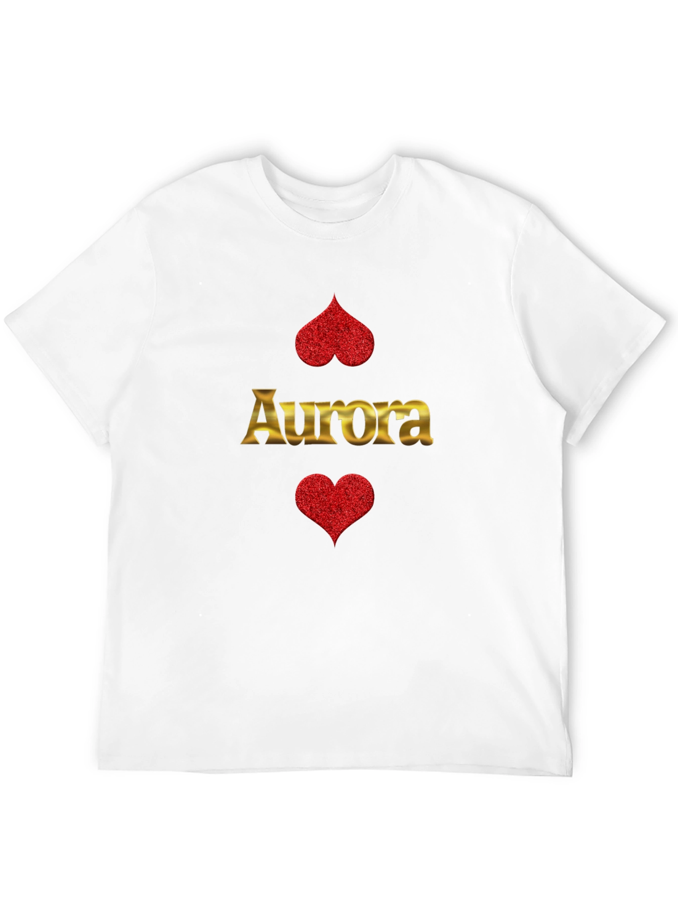 Aurora Heart Graphic T-Shirt - Black