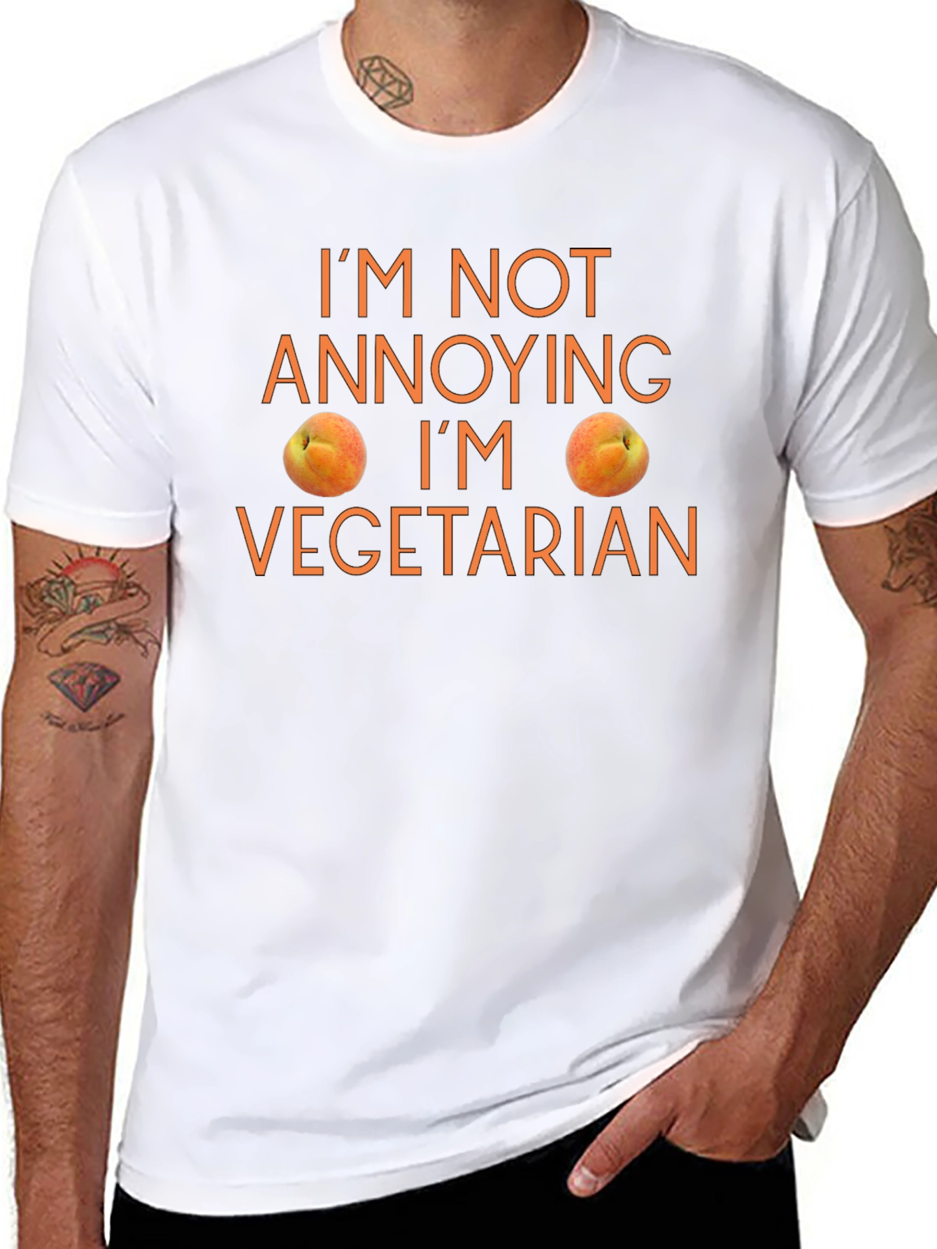 Funny Vegetarian T-Shirt - Im Not Annoying!