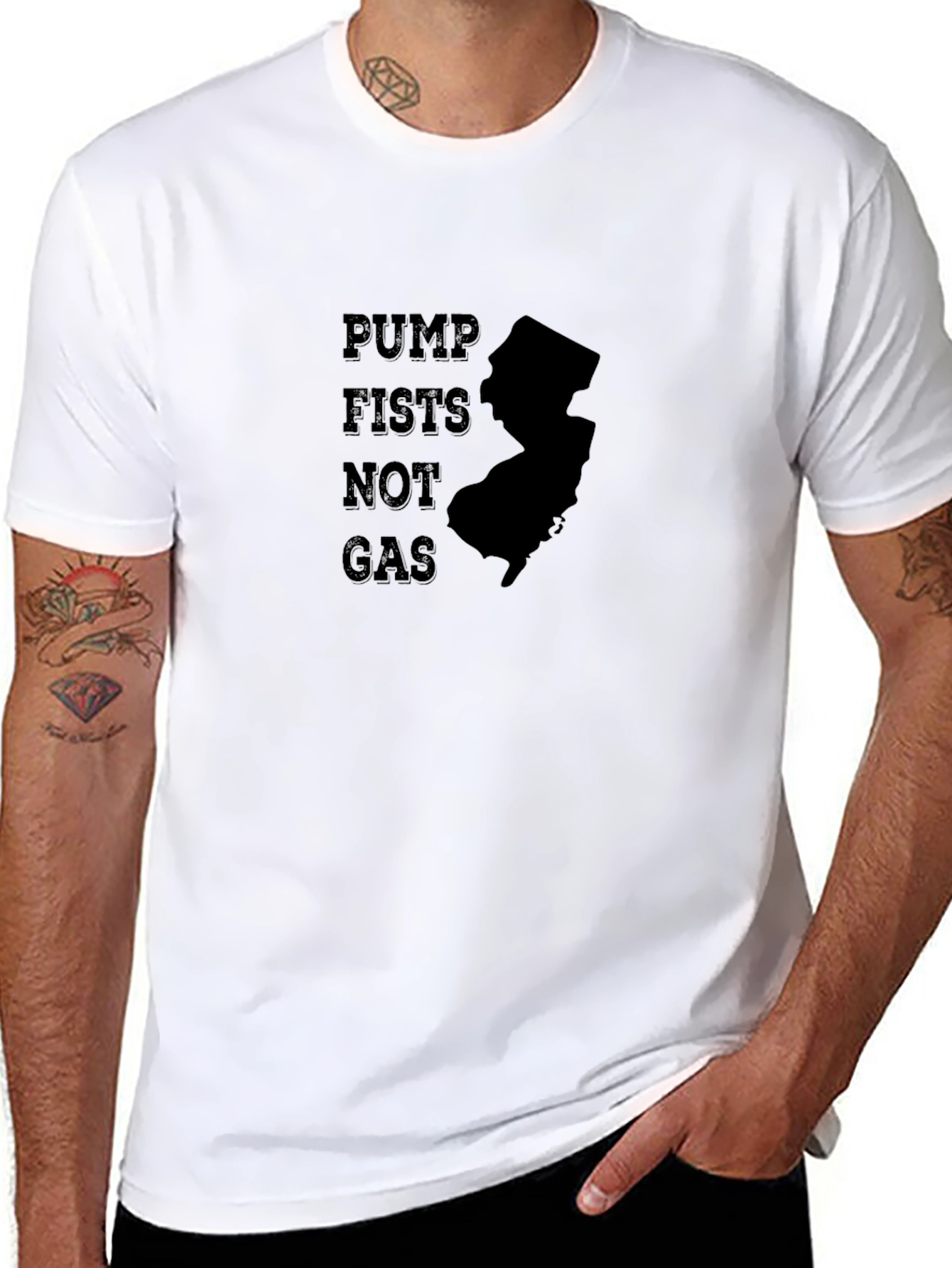 Pump Fists Not Gas NJ T-Shirt