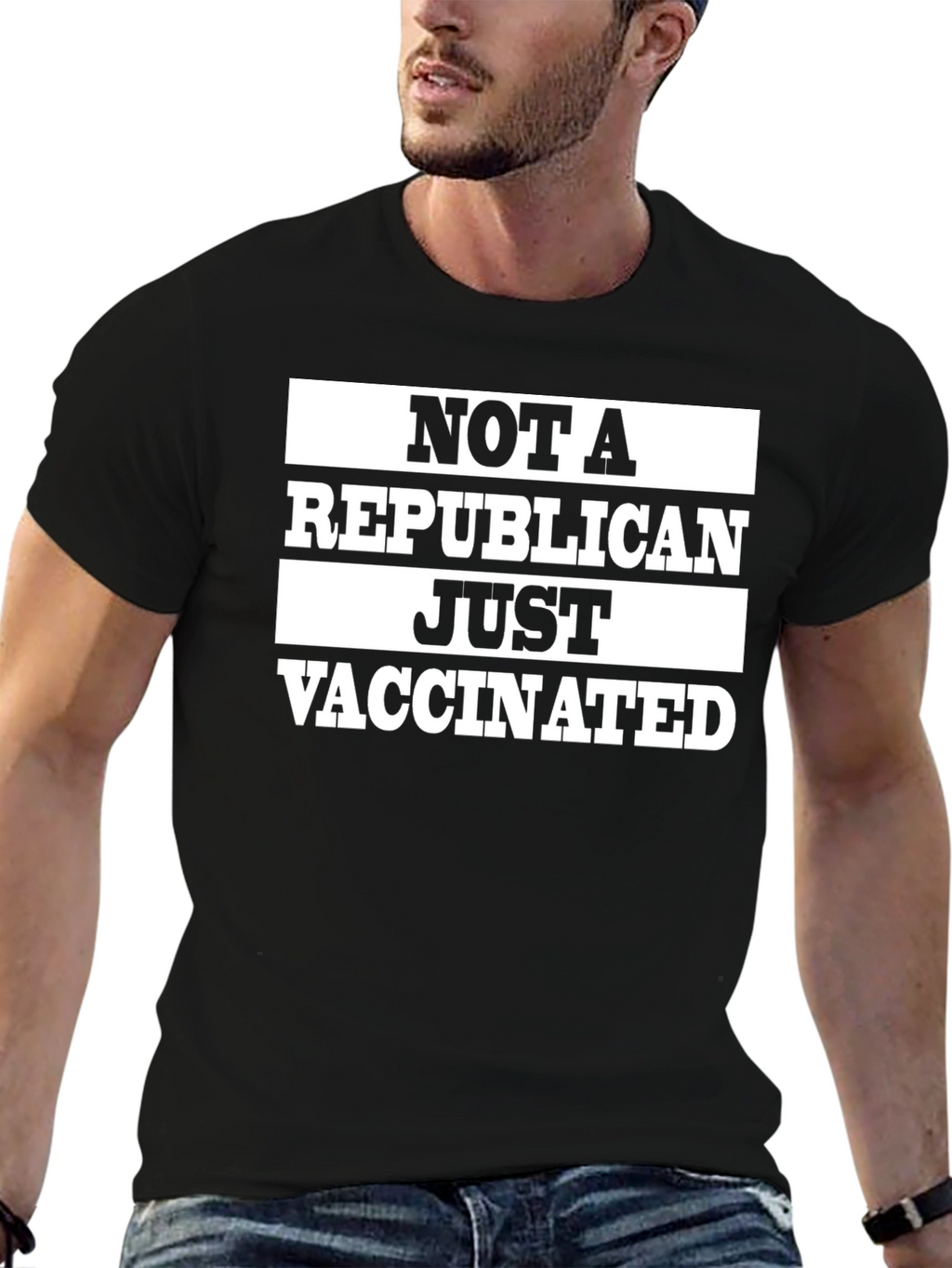 Not a Republican Just Vaccinated Graphic Tee