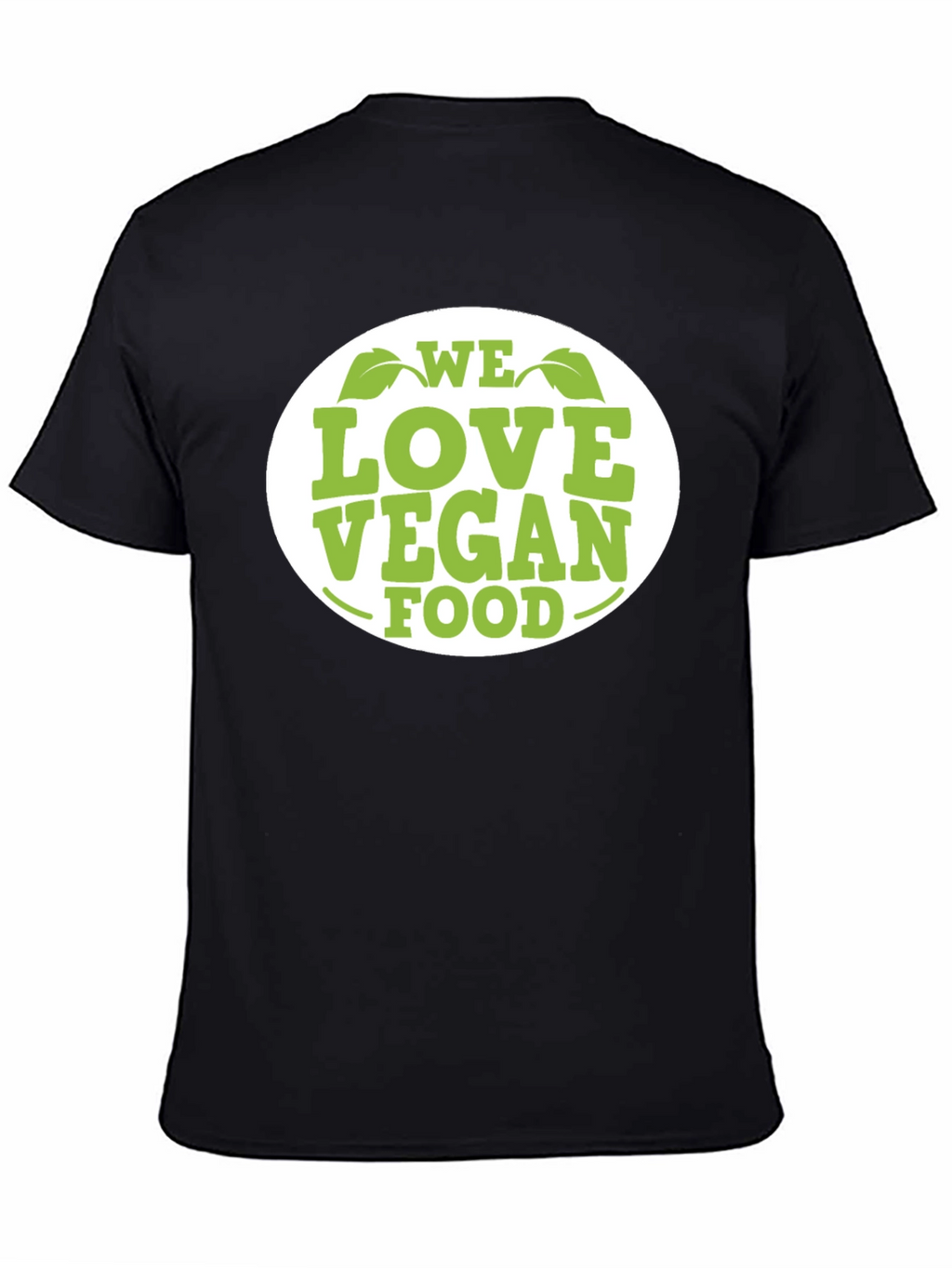 We Love Vegan Food T-Shirt - Black Cotton Tee
