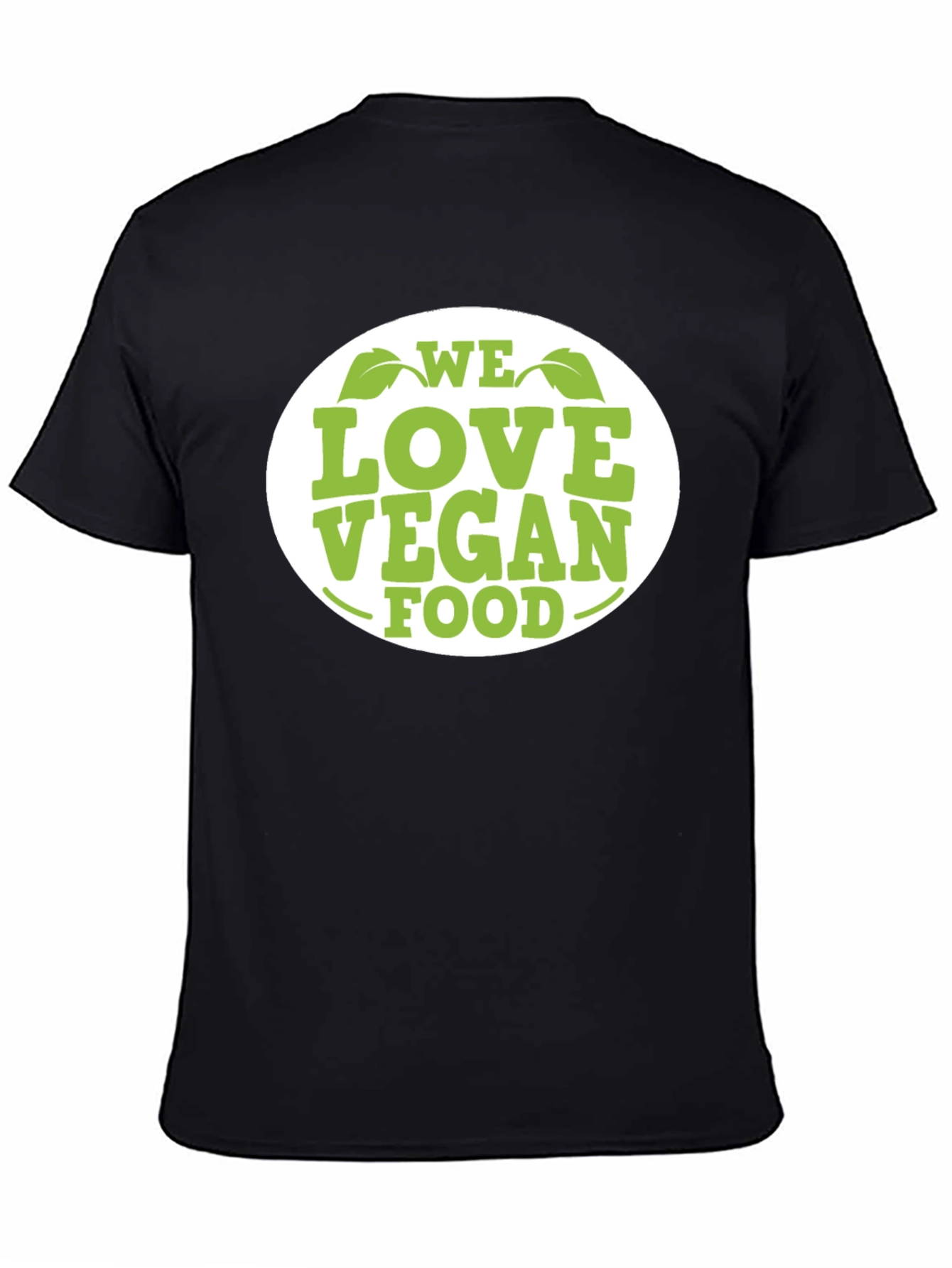 We Love Vegan Food T-Shirt - Black Cotton Tee