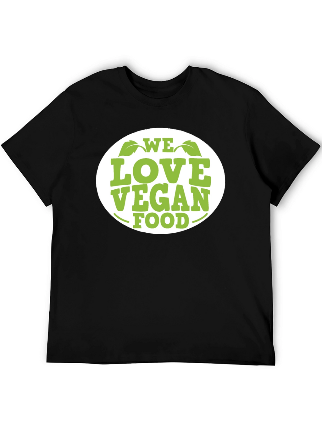 We Love Vegan Food T-Shirt - Black Cotton Tee