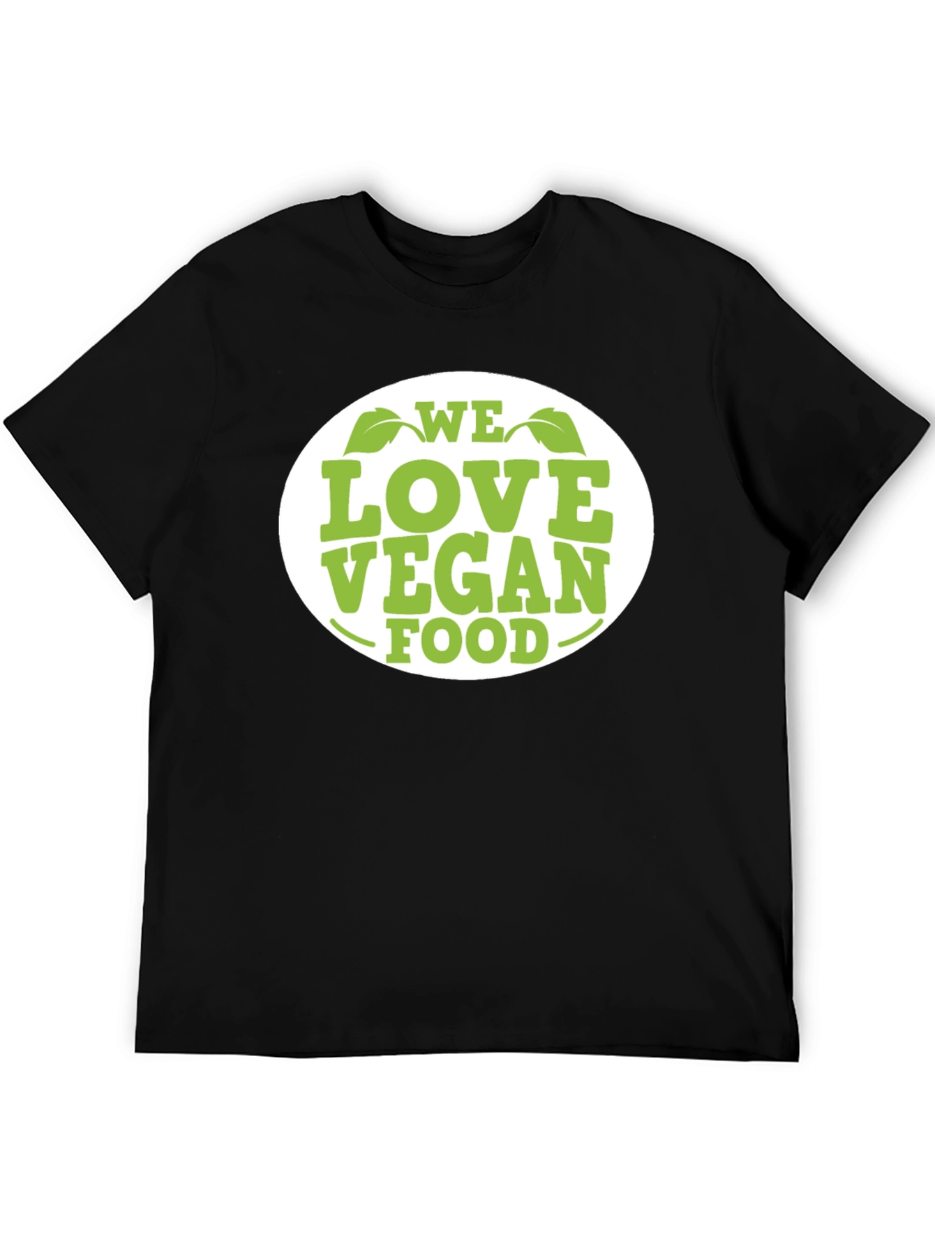 We Love Vegan Food T-Shirt - Black Cotton Tee
