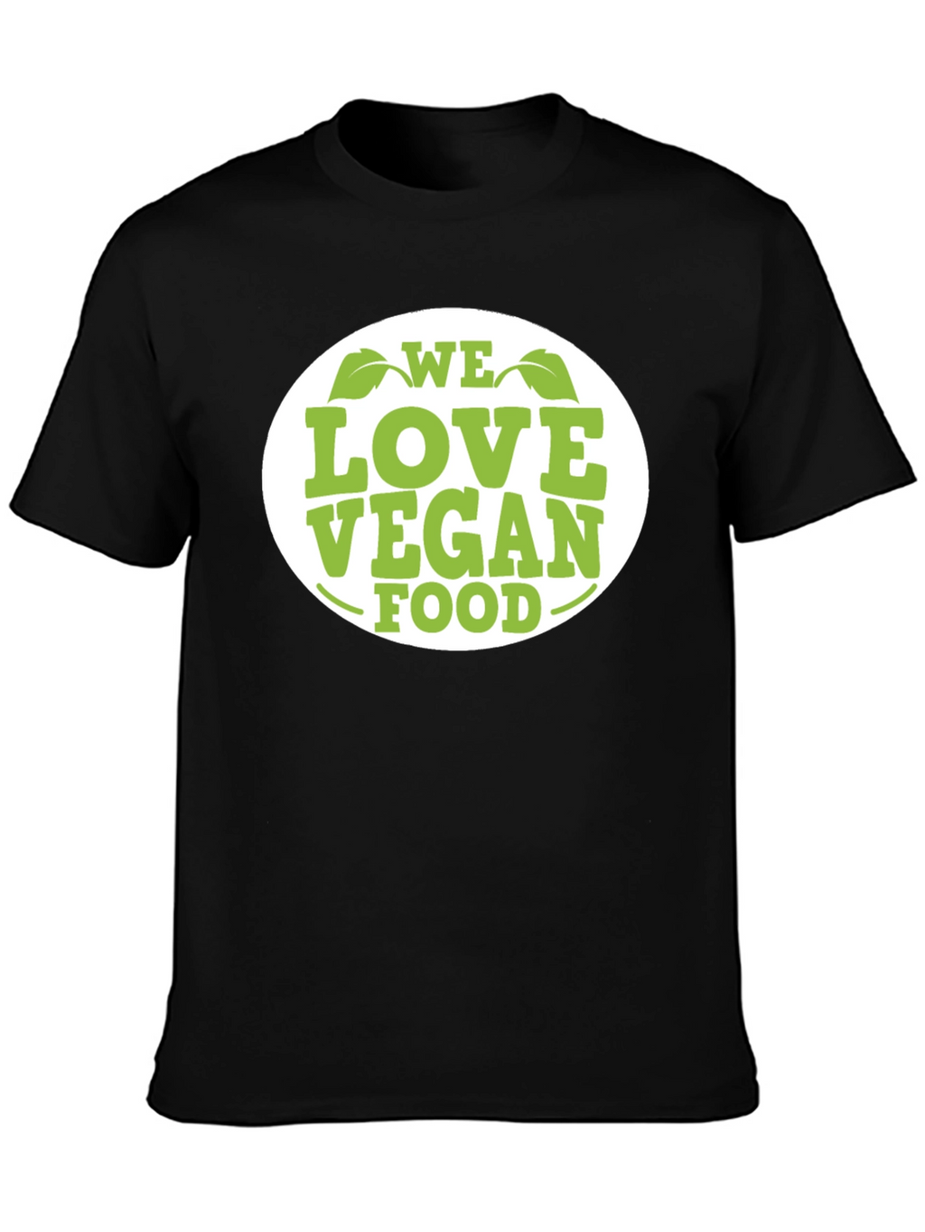 We Love Vegan Food T-Shirt - Black Cotton Tee