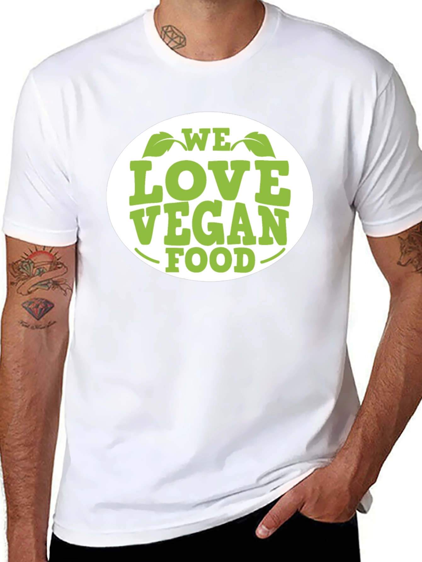 We Love Vegan Food T-Shirt - Black Cotton Tee