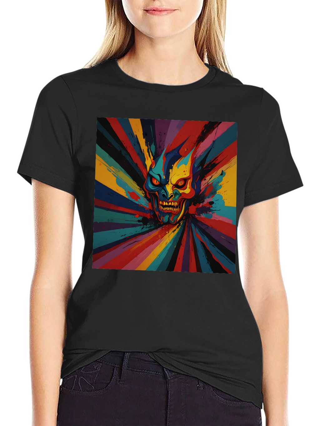 Psychedelic Demon Graphic Tee
