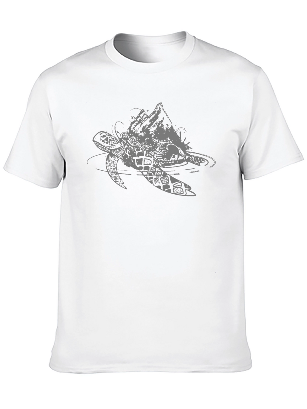 Turtle & Mountain Graphic Tee
