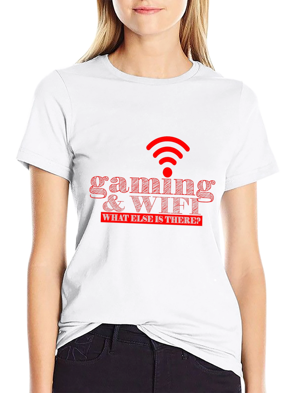 Gaming & WiFi Mens Graphic Tee - Black