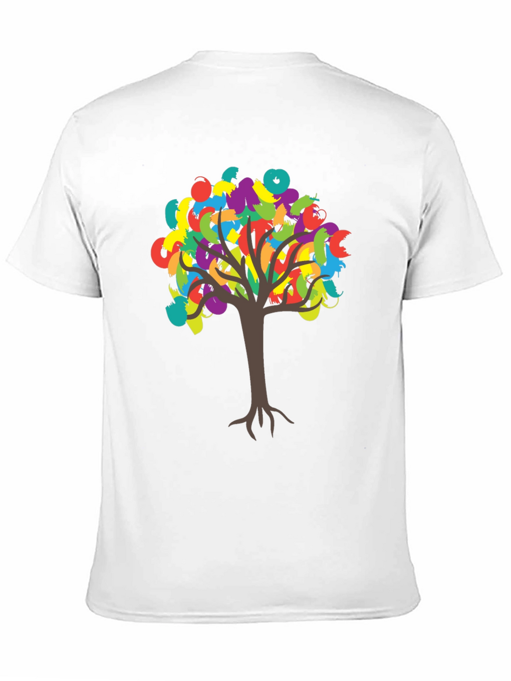 Colorful Tree Graphic T-Shirt