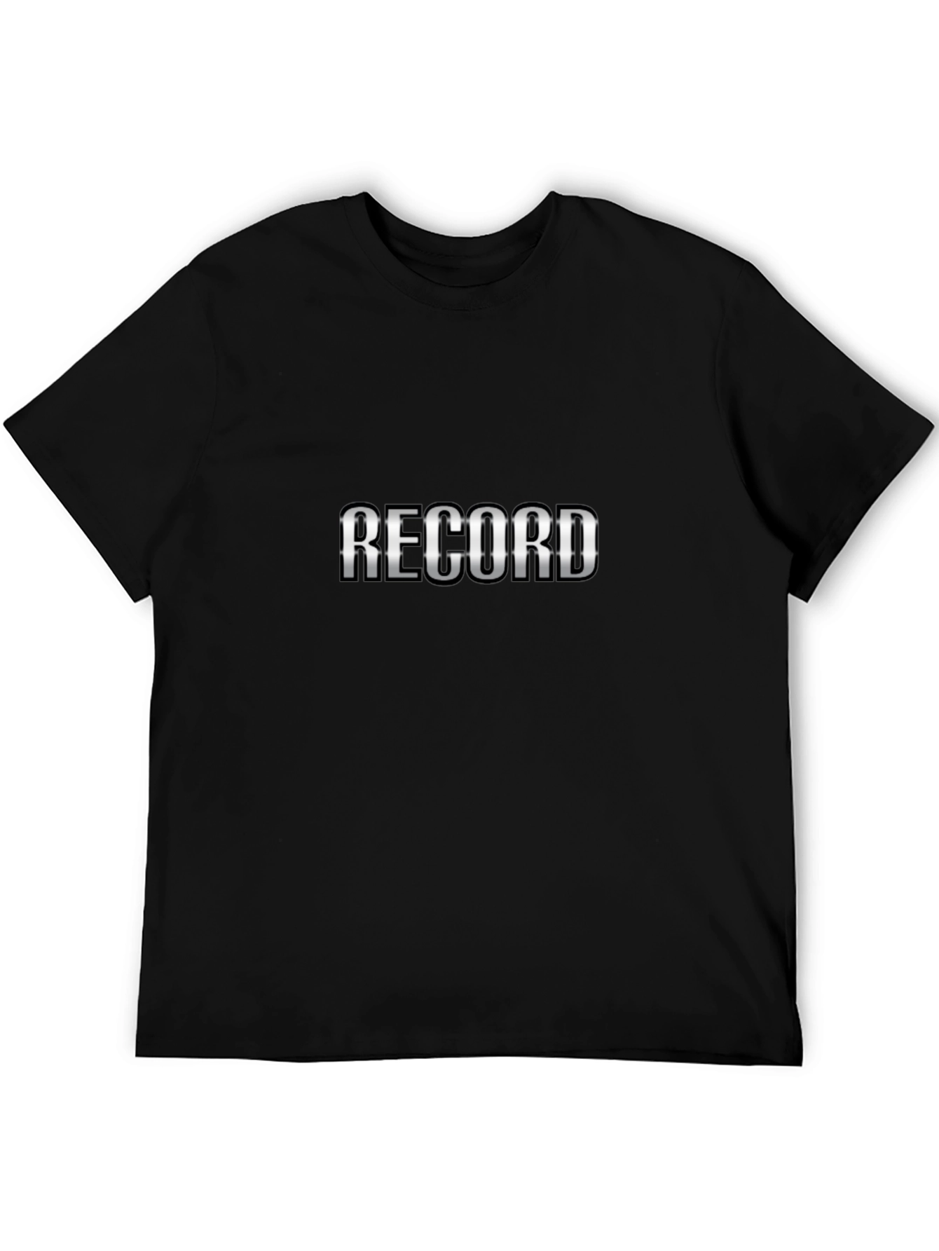 Record Graphic Black T-Shirt