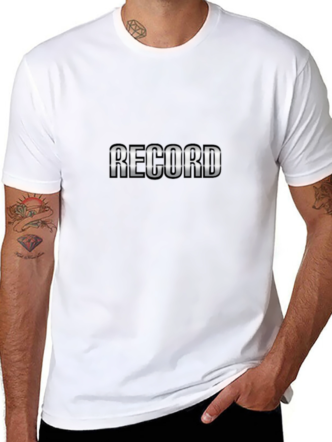 Record Graphic Black T-Shirt