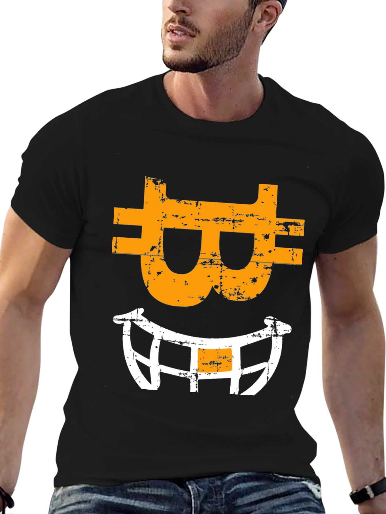 Bitcoin Smile Graphic Tee - Crypto Fan Apparel