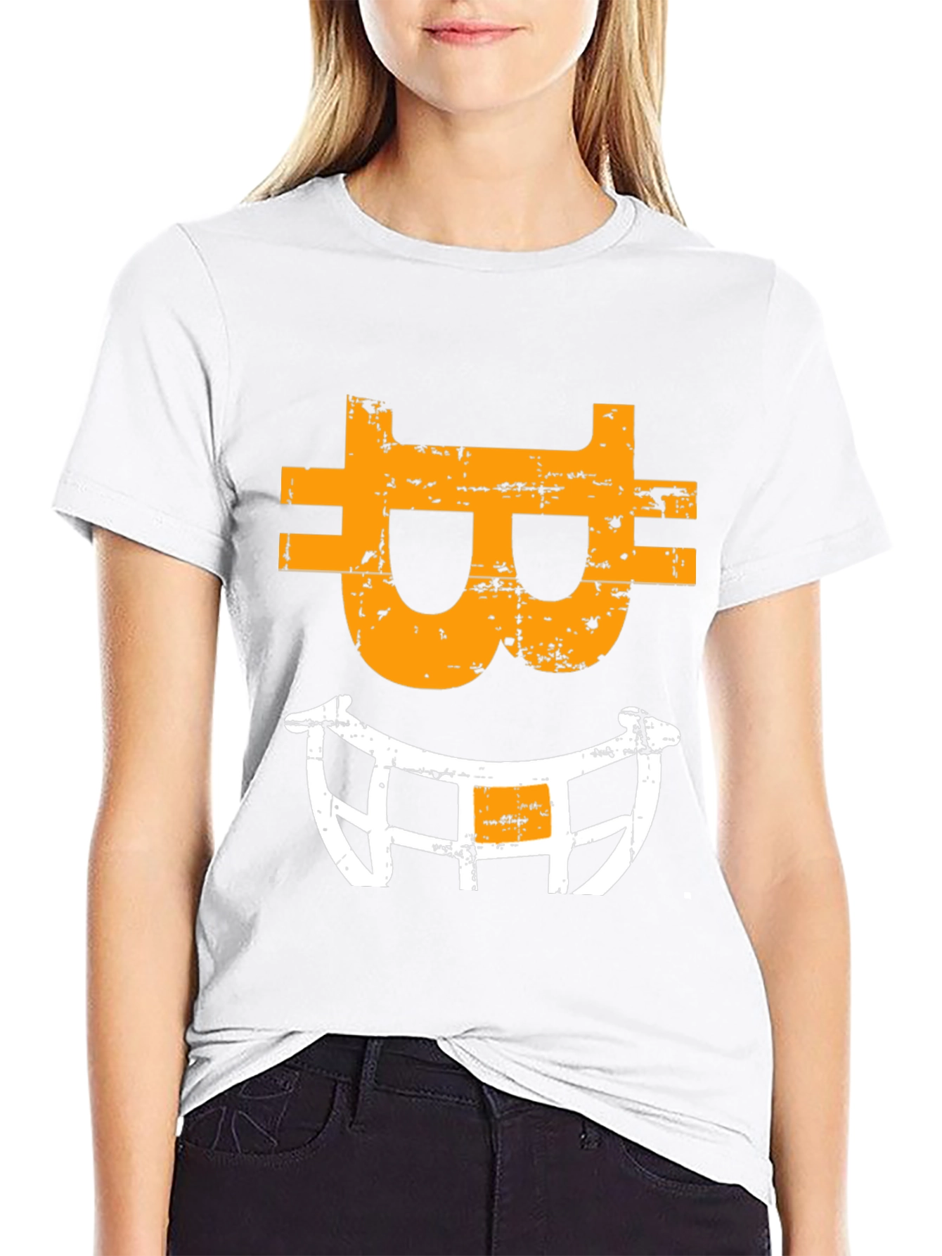 Bitcoin Smile Graphic Tee - Crypto Fan Apparel