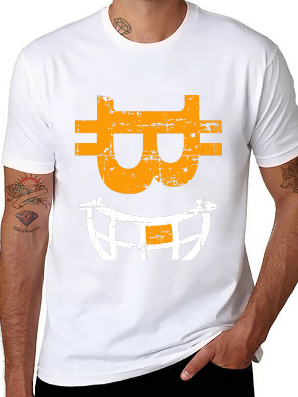 Bitcoin Smile Graphic Tee - Crypto Fan Apparel