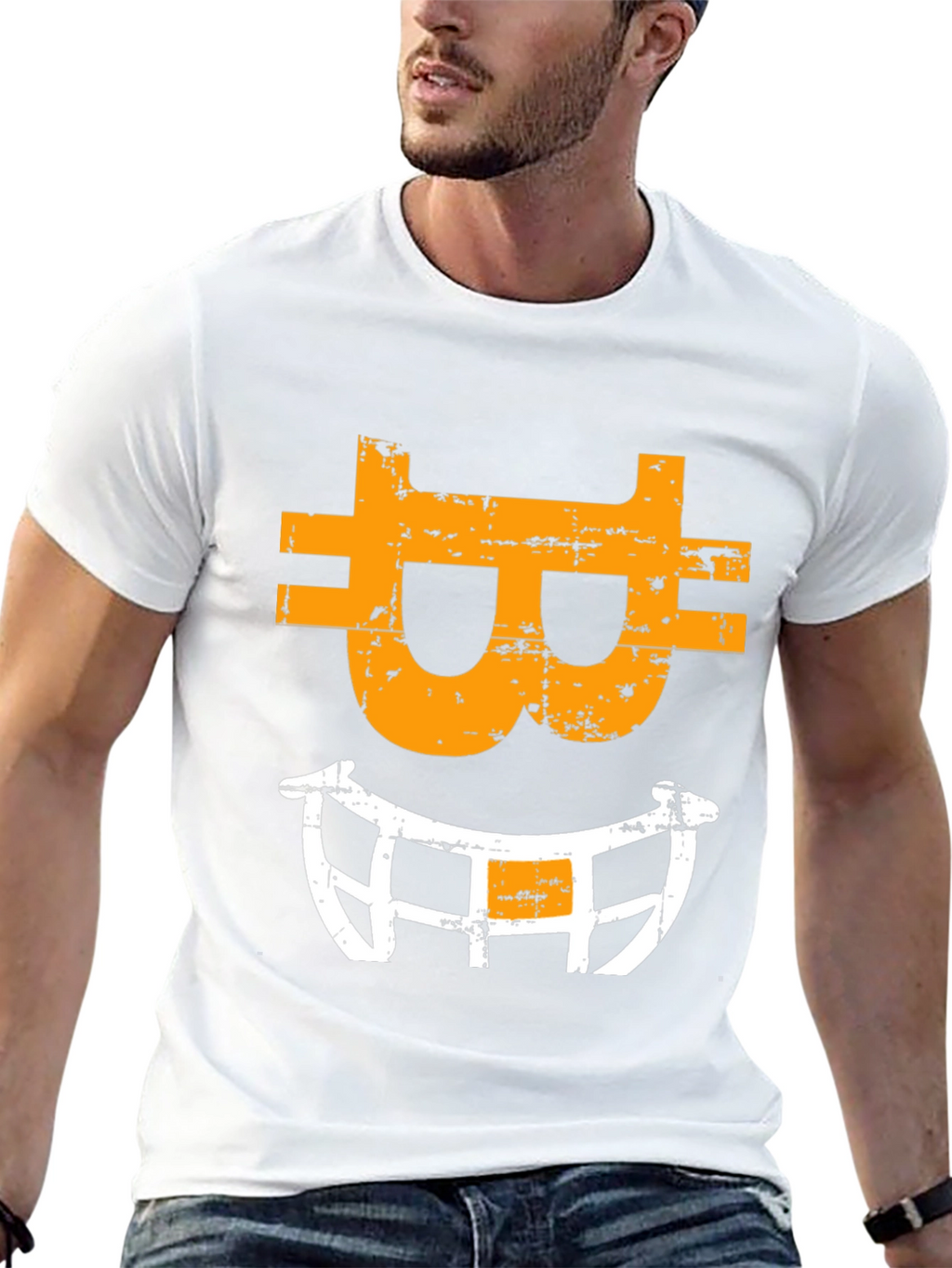 Bitcoin Smile Graphic Tee - Crypto Fan Apparel