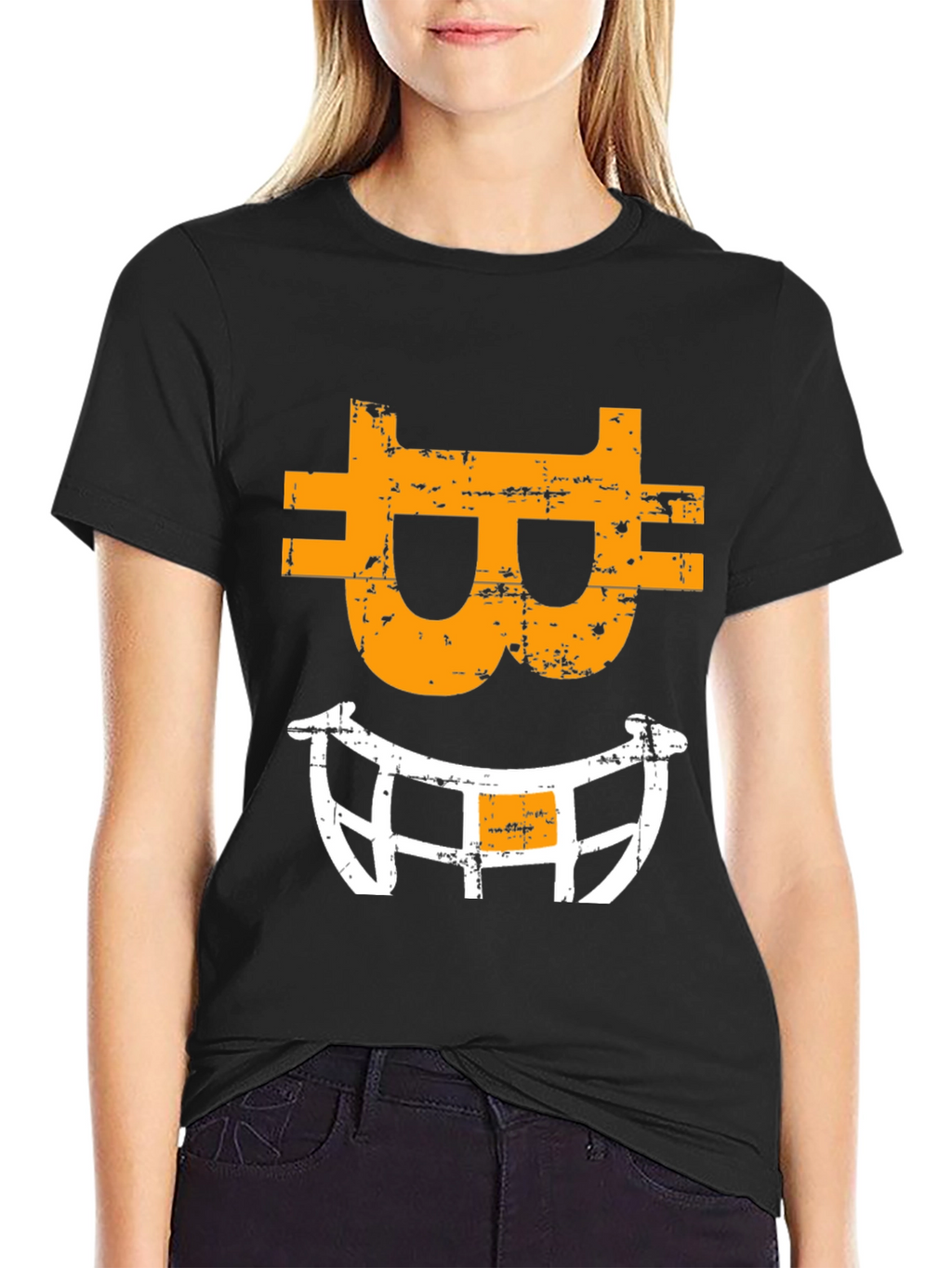 Bitcoin Smile Graphic Tee - Crypto Fan Apparel