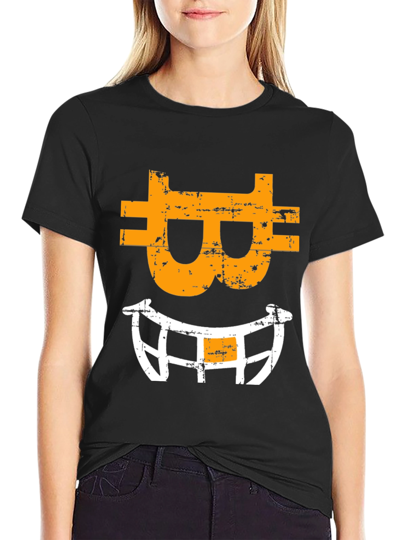 Bitcoin Smile Graphic Tee - Crypto Fan Apparel