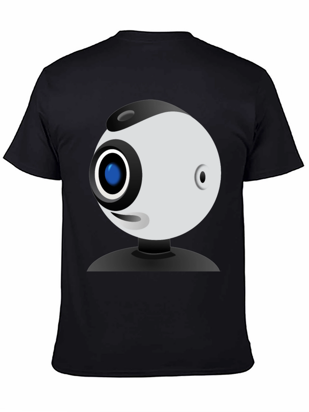 Webcam Graphic Black T-Shirt