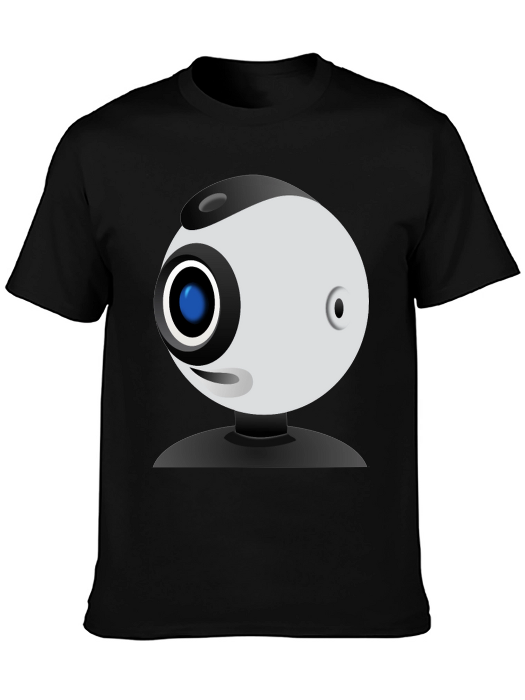 Webcam Graphic Black T-Shirt