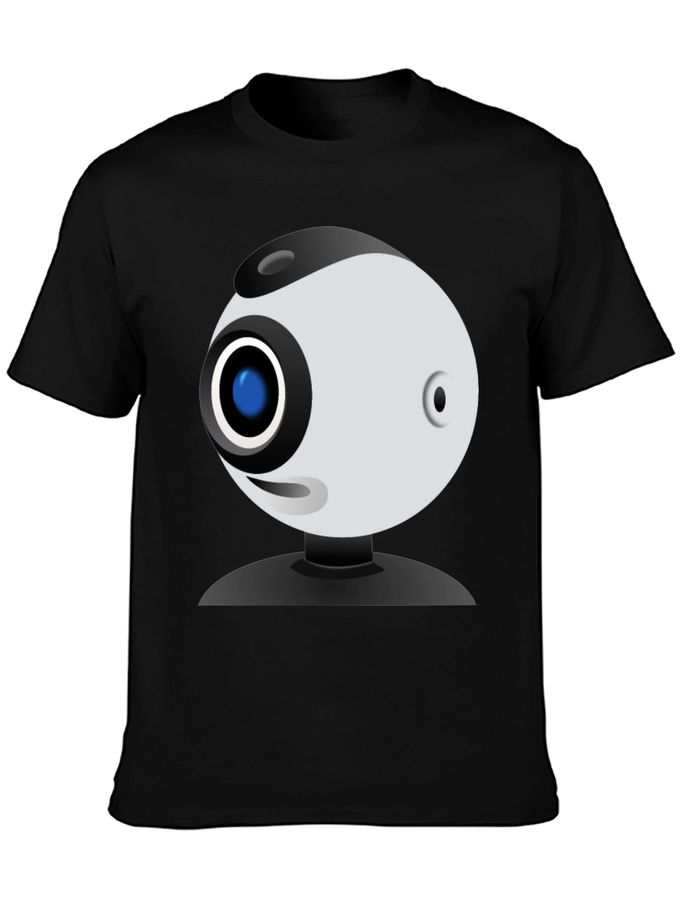 Webcam Graphic Black T-Shirt