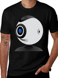 Webcam Graphic Black T-Shirt
