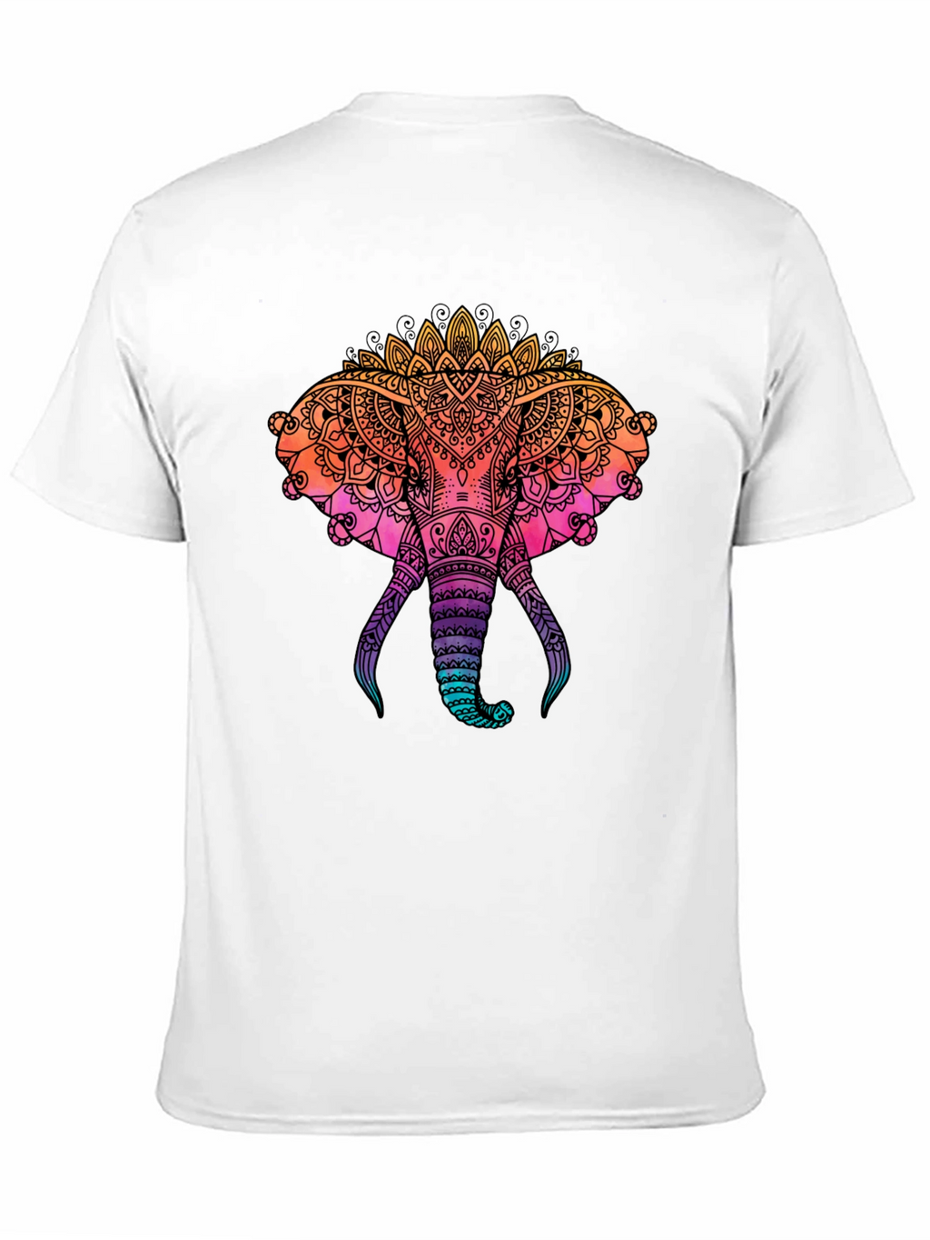 Elephant Mandala Graphic Print Tee
