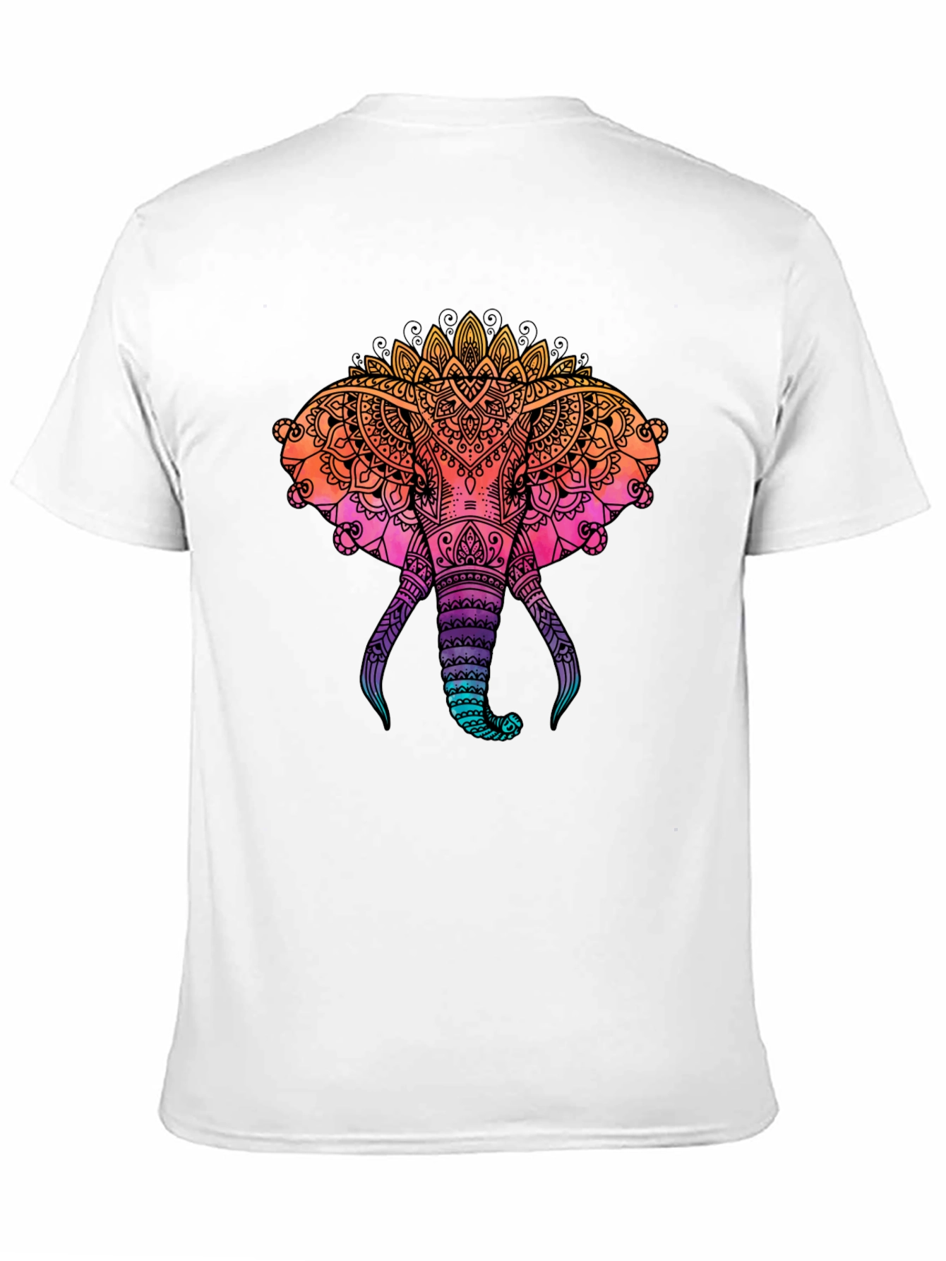Elephant Mandala Graphic Print Tee