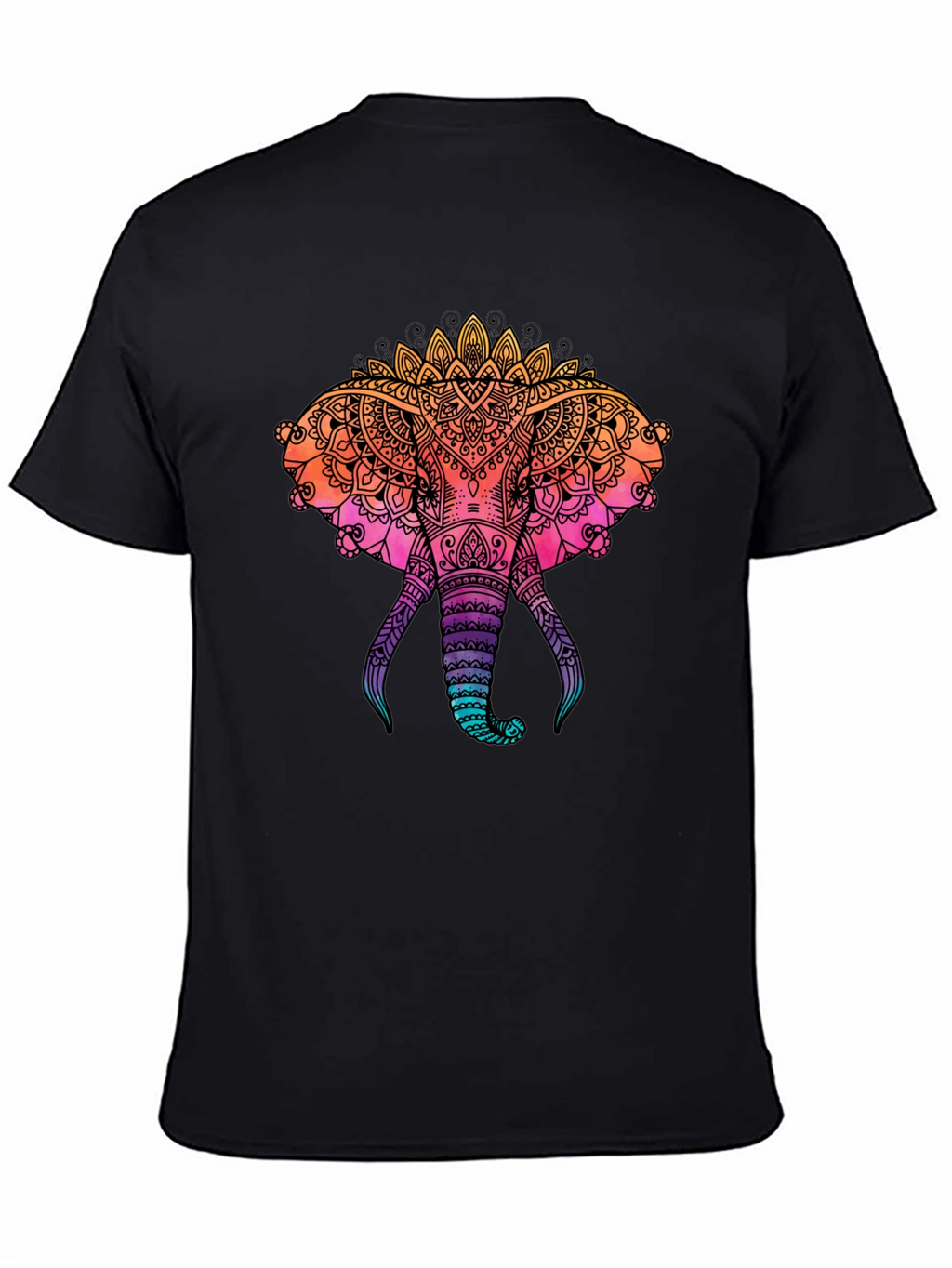 Elephant Mandala Graphic Print Tee