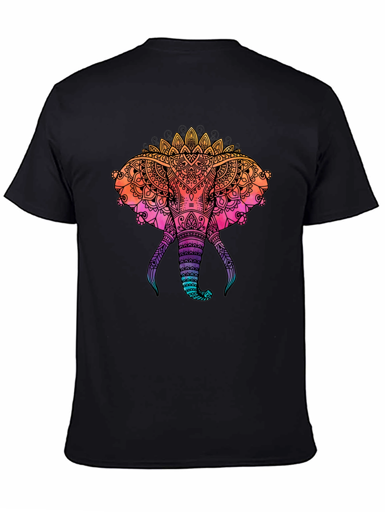 Elephant Mandala Graphic Print Tee