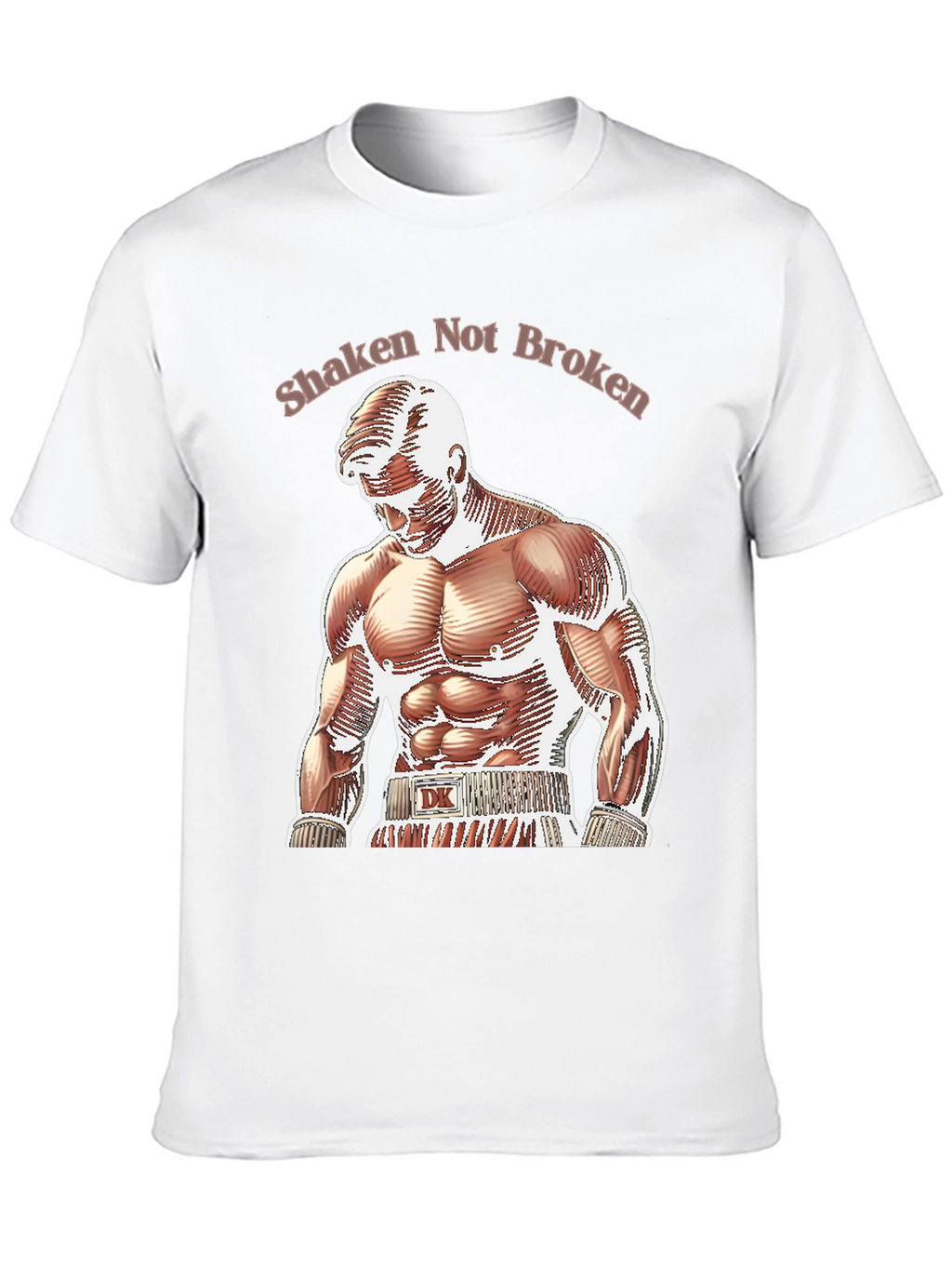 Shaken Not Broken Boxer Graphic T-Shirt