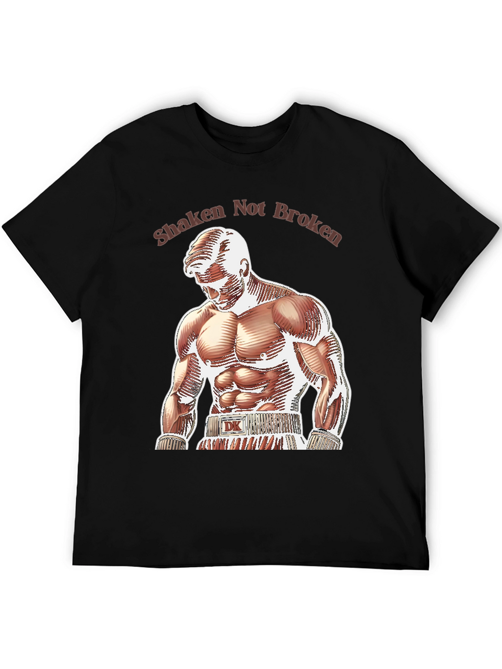 Shaken Not Broken Boxer Graphic T-Shirt