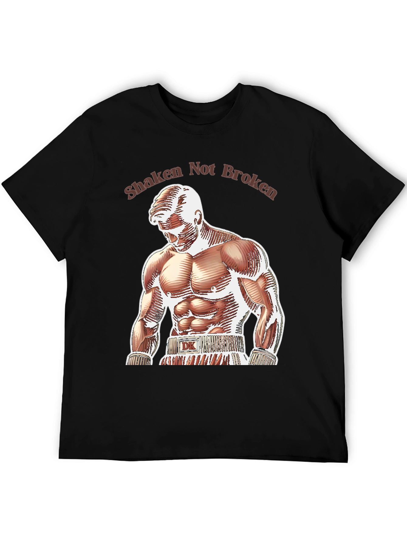 Shaken Not Broken Boxer Graphic T-Shirt