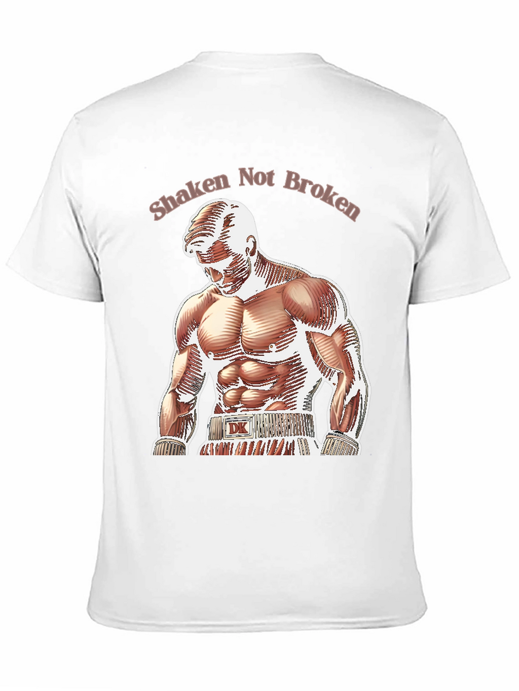 Shaken Not Broken Boxer Graphic T-Shirt
