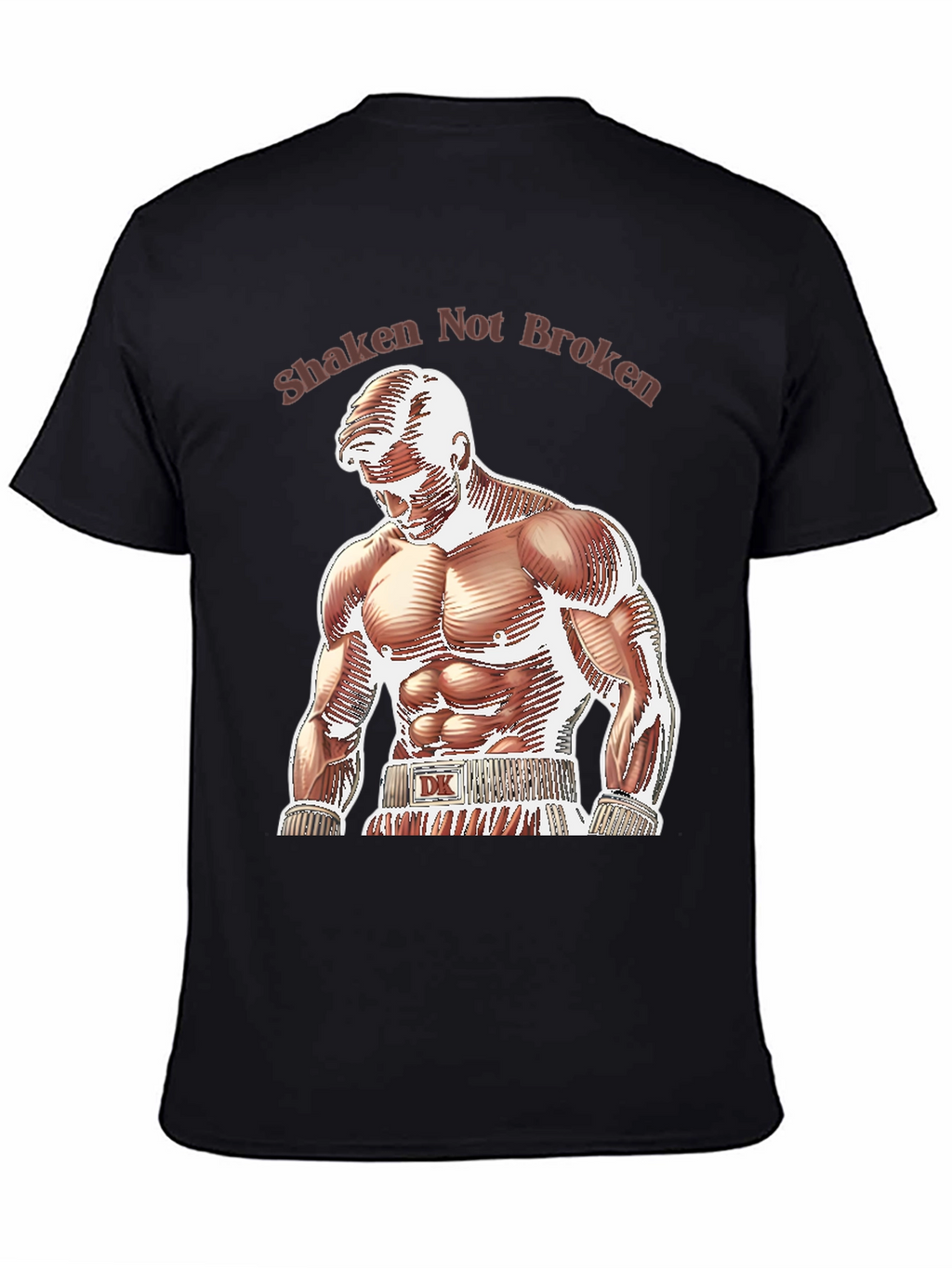 Shaken Not Broken Boxer Graphic T-Shirt