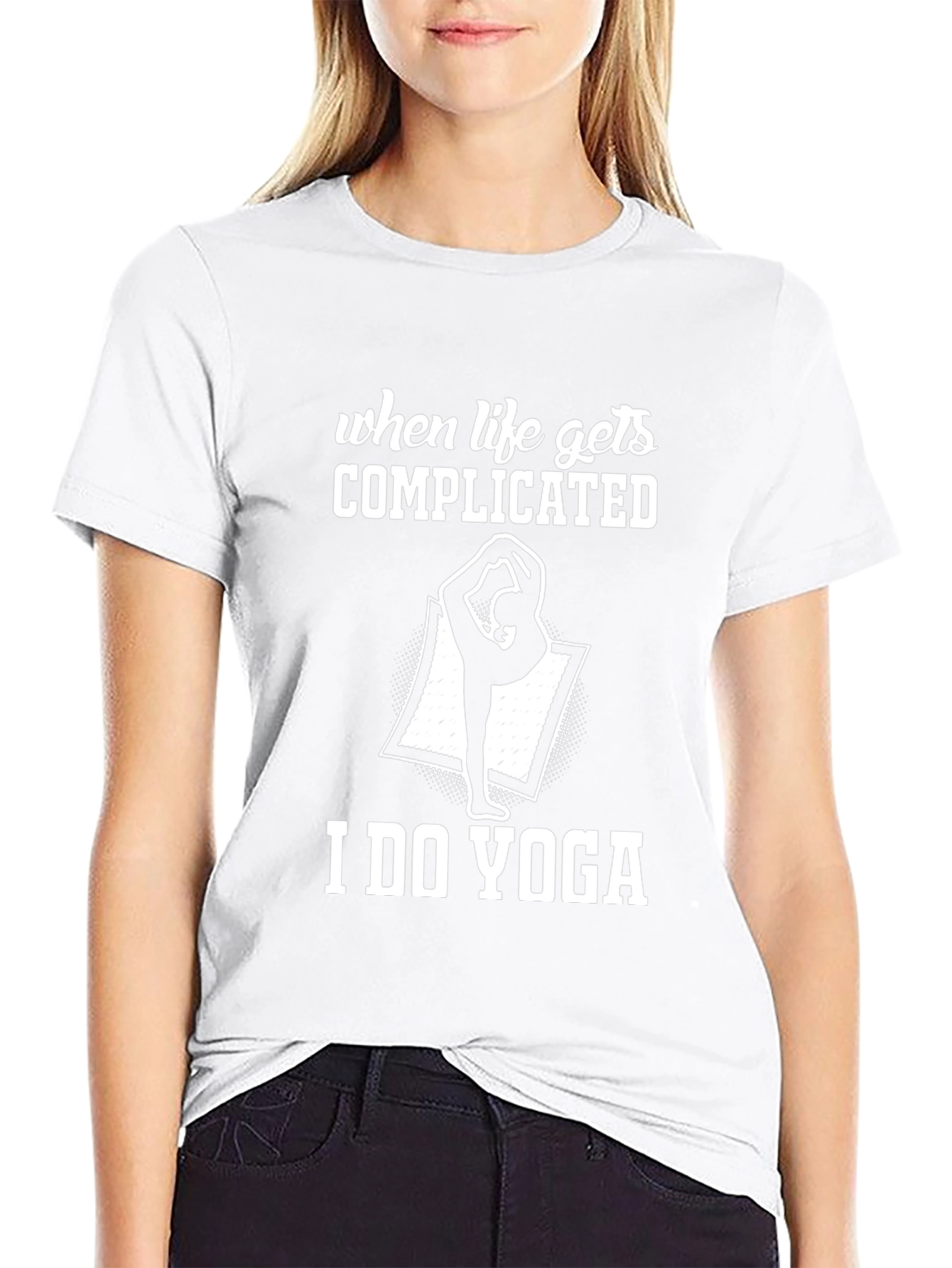 When Life Gets Complicated I Do Yoga Graphic Tee