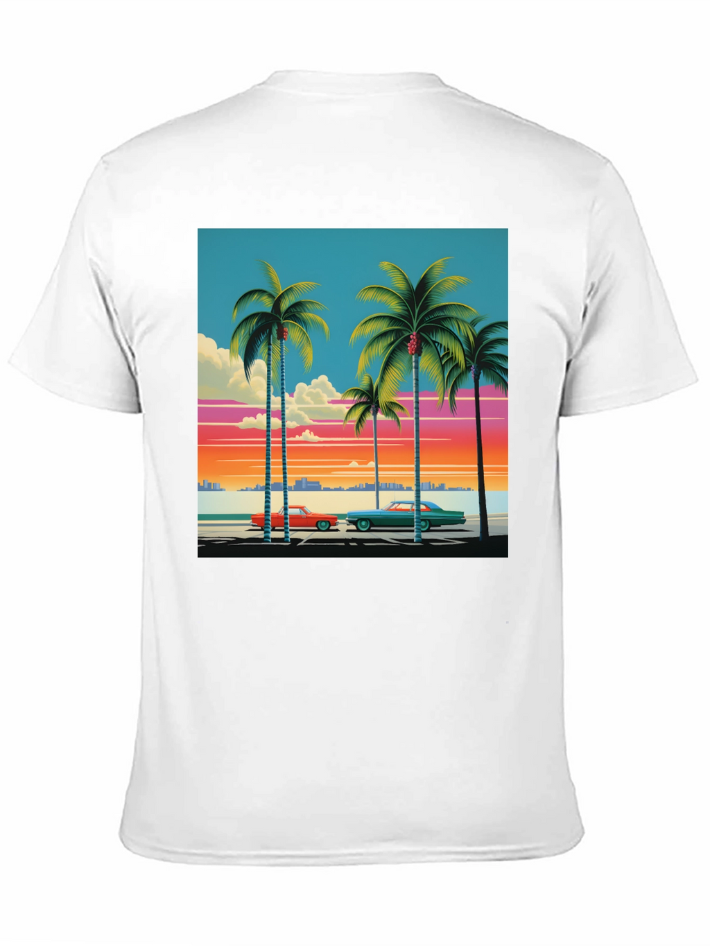 Retro Miami Beach Palm Tree T-Shirt