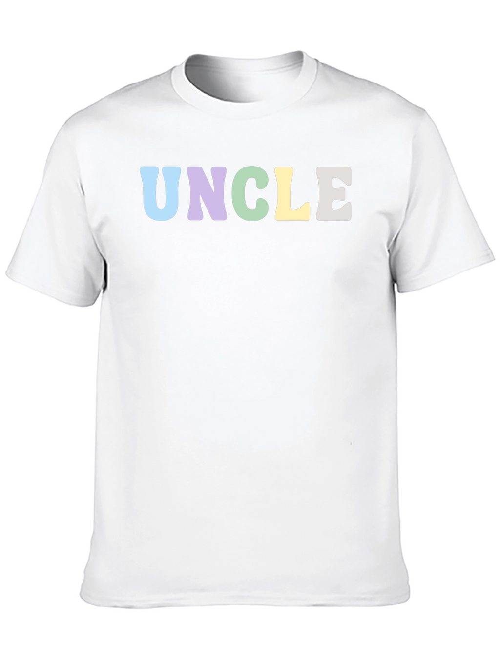 Pastel Uncle T-Shirt - Black Crew Neck