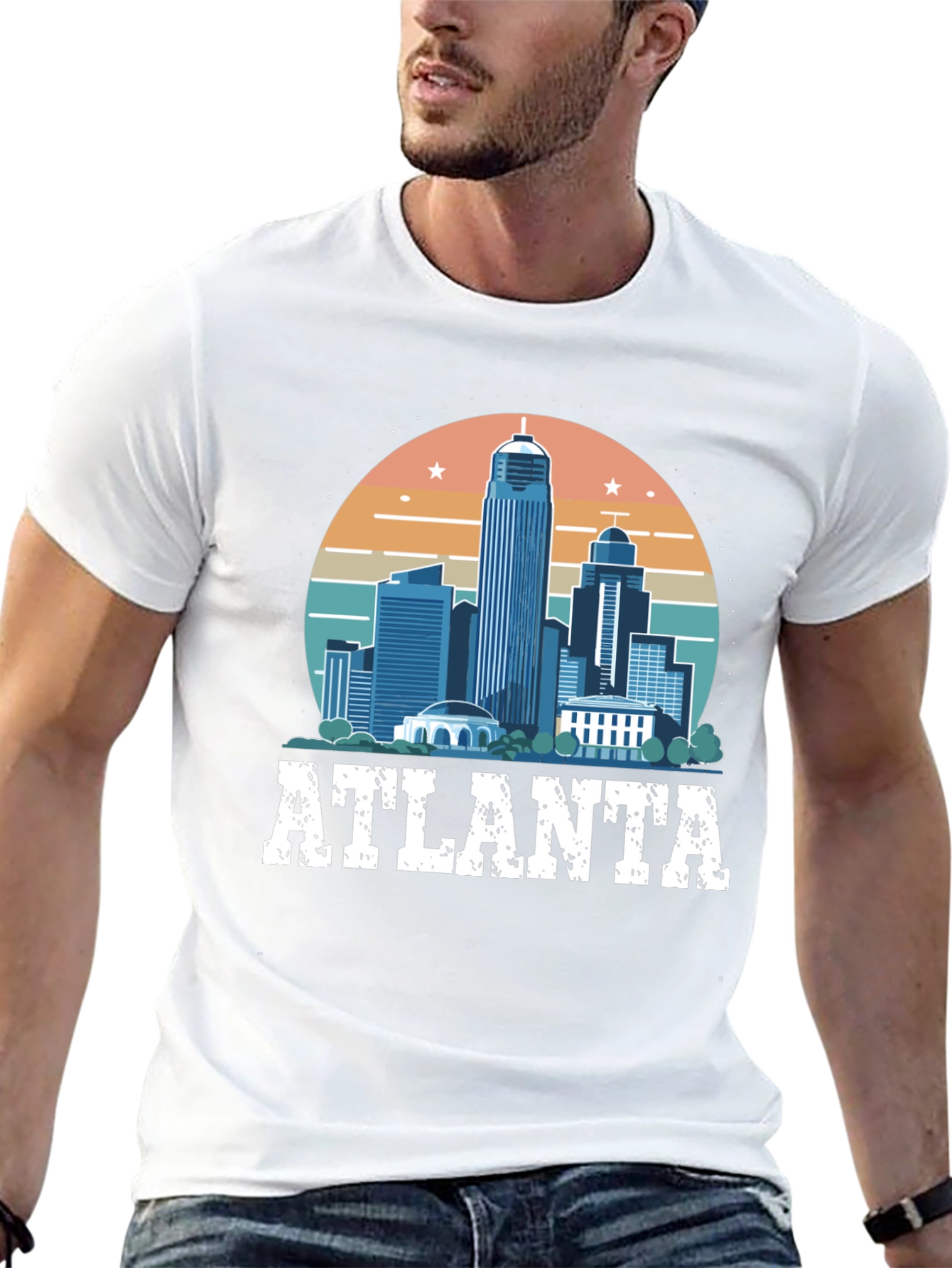 Atlanta Skyline Graphic Tee - City Pride T-Shirt
