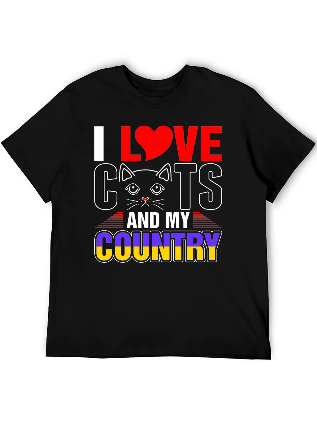I Love Cats & My Country T-Shirt