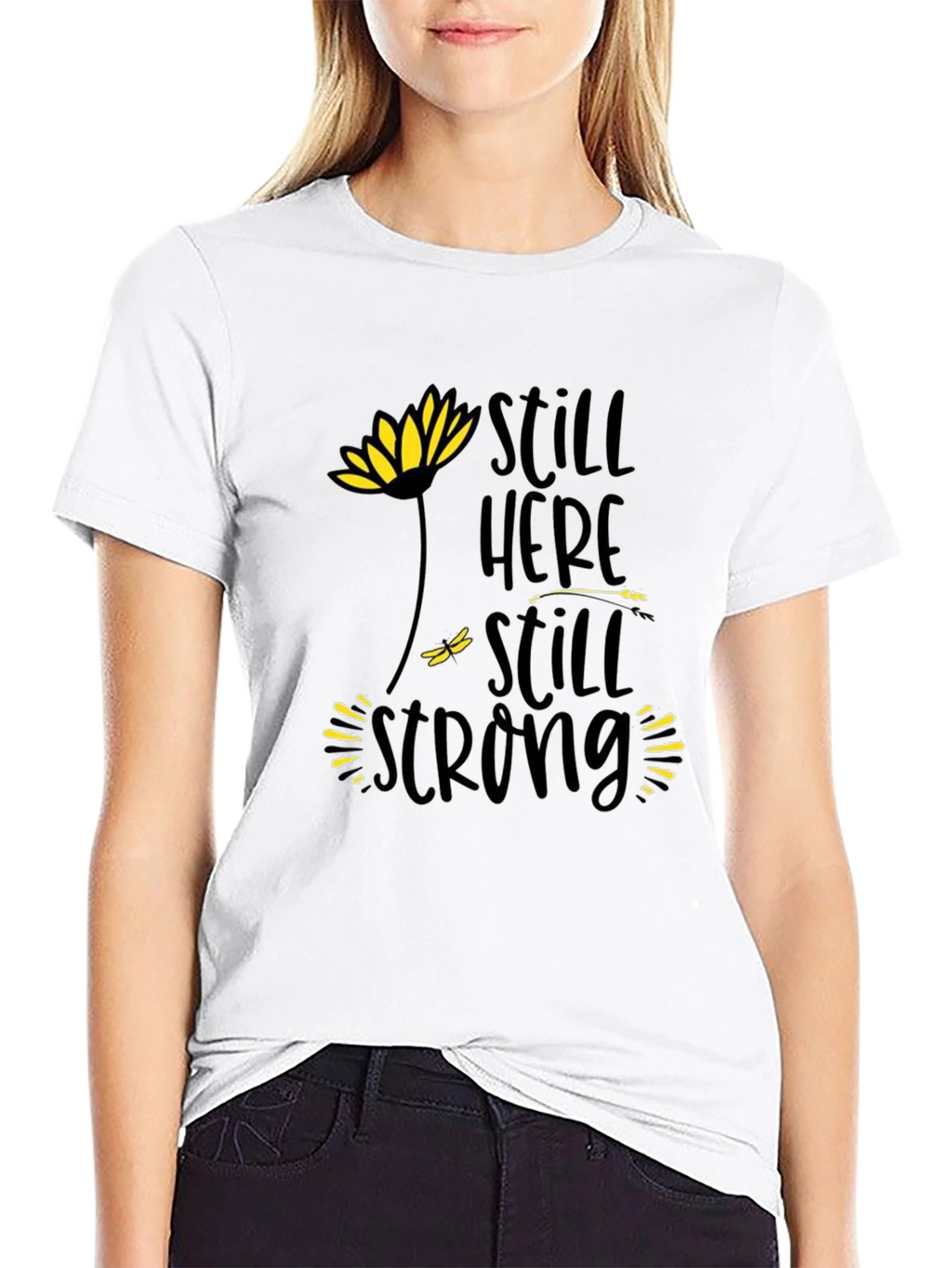 Still Here Still Strong Black T-Shirt