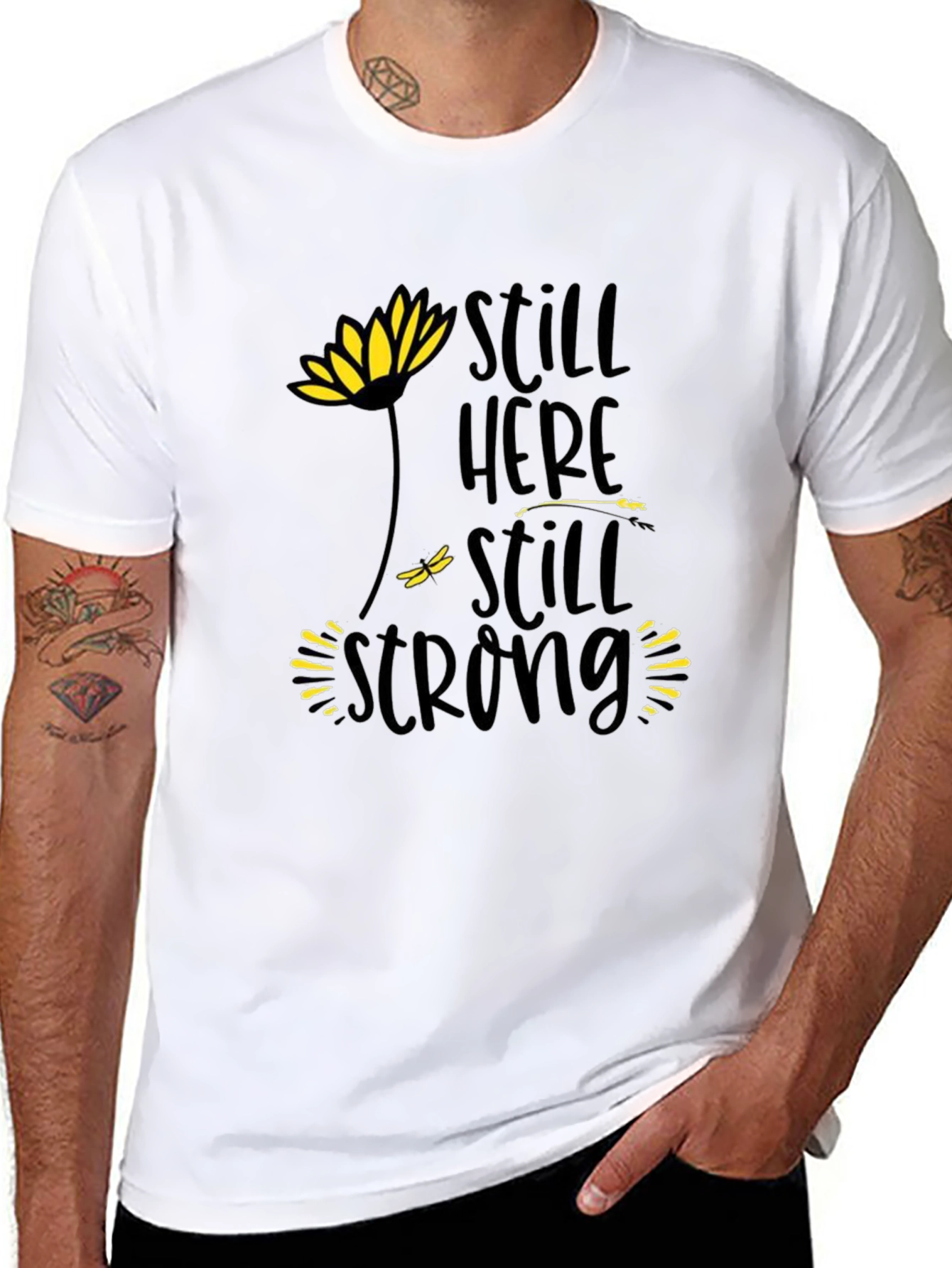 Still Here Still Strong Black T-Shirt