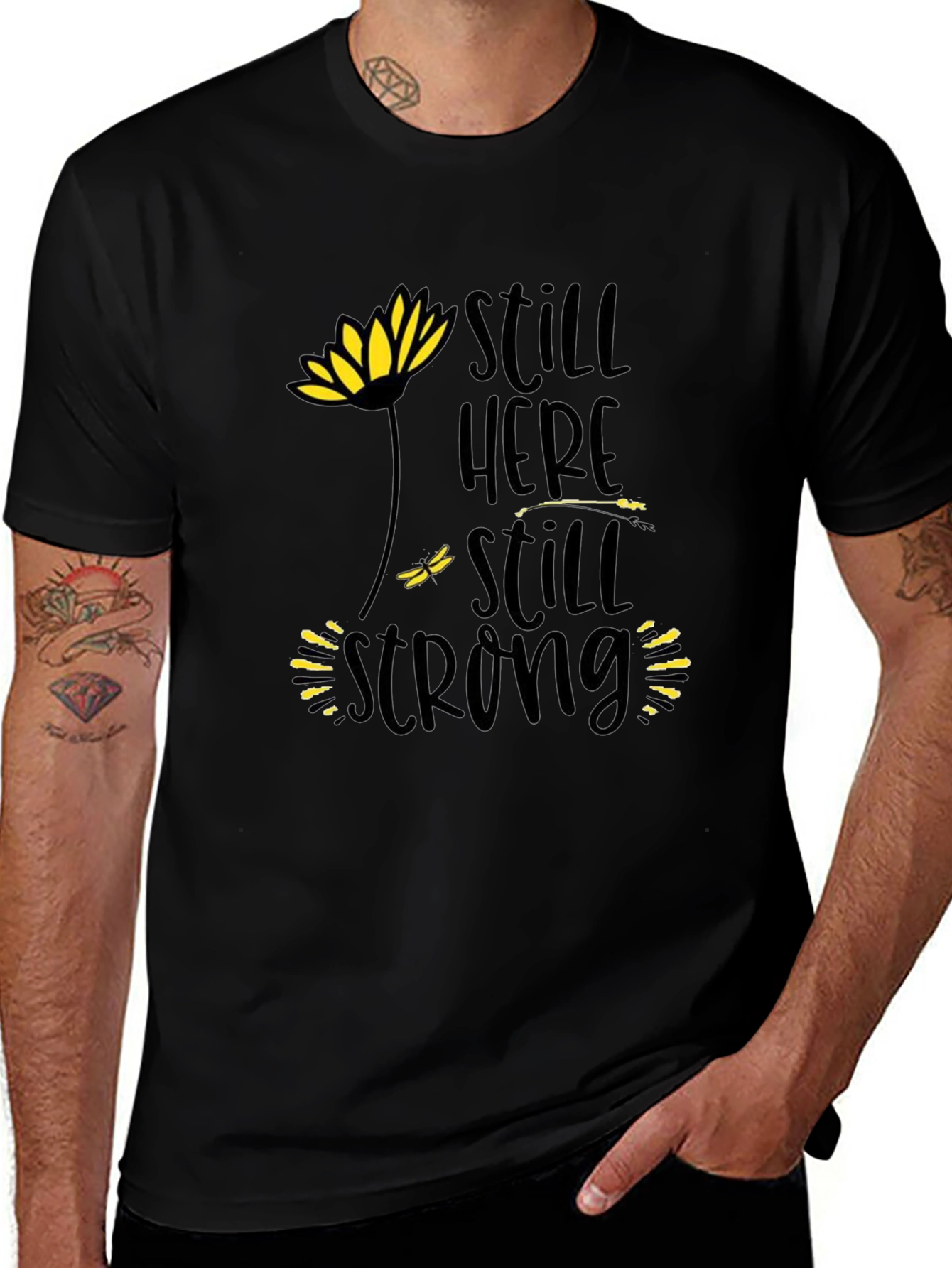 Still Here Still Strong Black T-Shirt