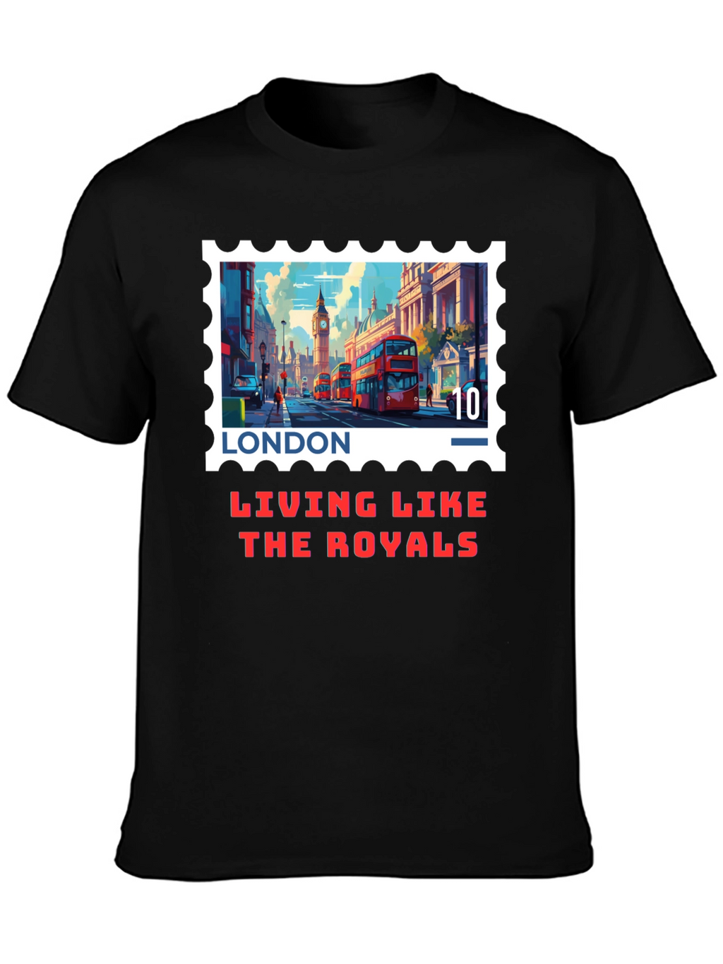 London Stamp T-Shirt - Living Like The Royals